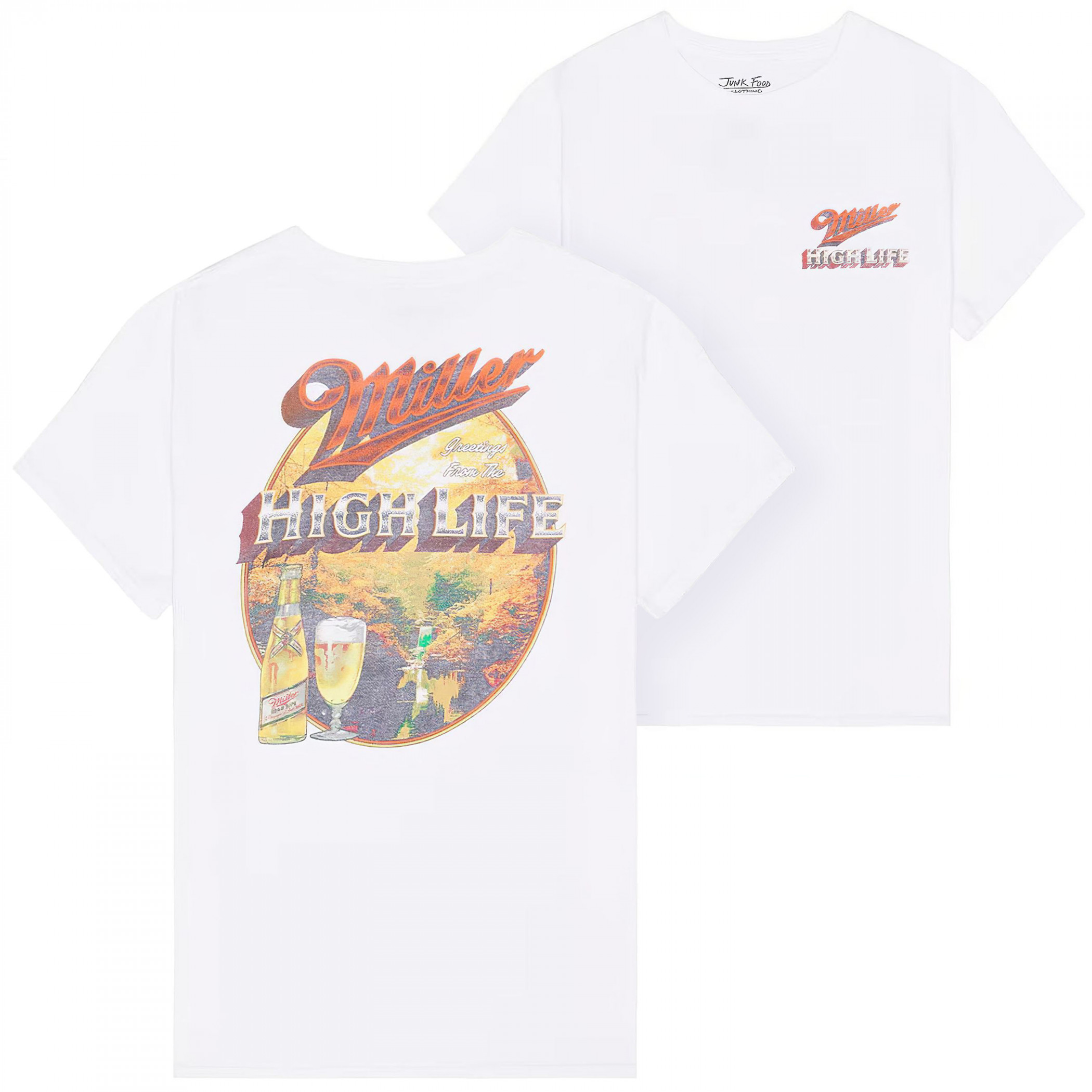 Miller High Life Classic Logo T-Shirt by Junk Food