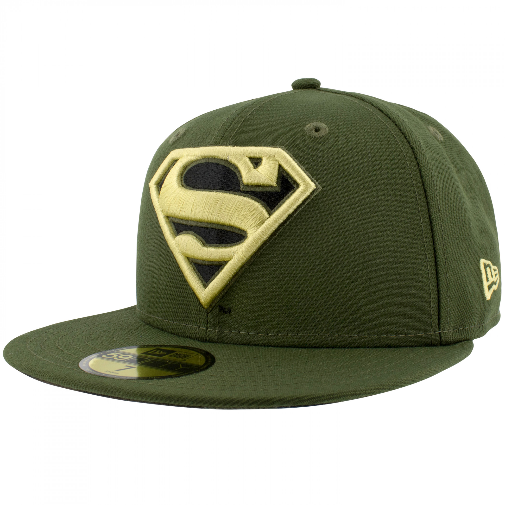 Superman Salute to Service New Era 59Fifty Fitted Hat, Green