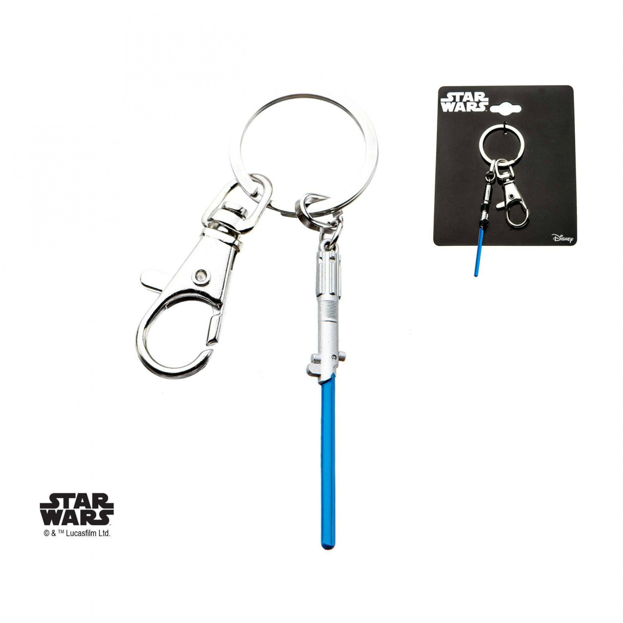 Star Wars Blue Lightsaber Keychain, Blue