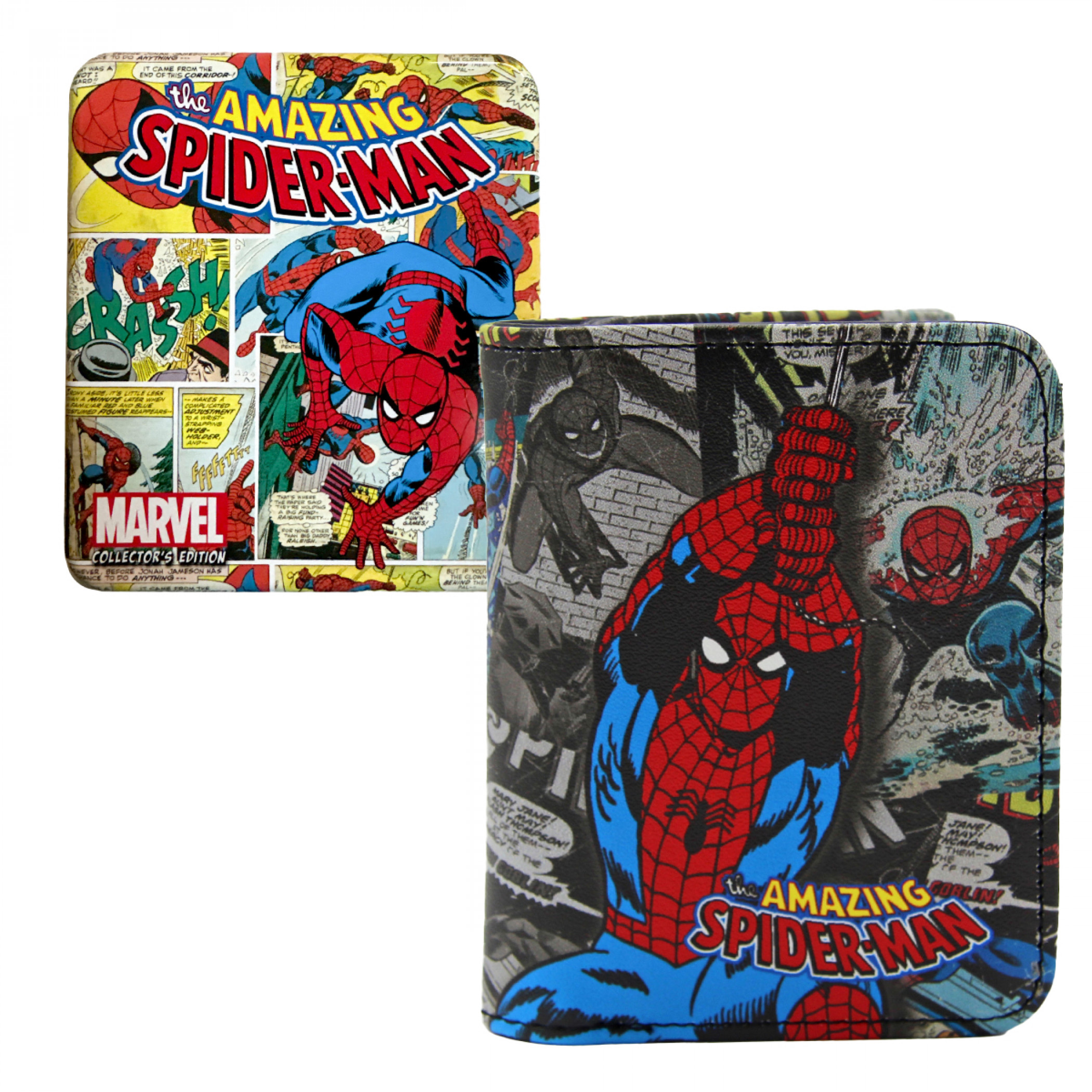 Spider-Man I Heard Something! Trifold Wallet in Collectors Tin, Multi-Color