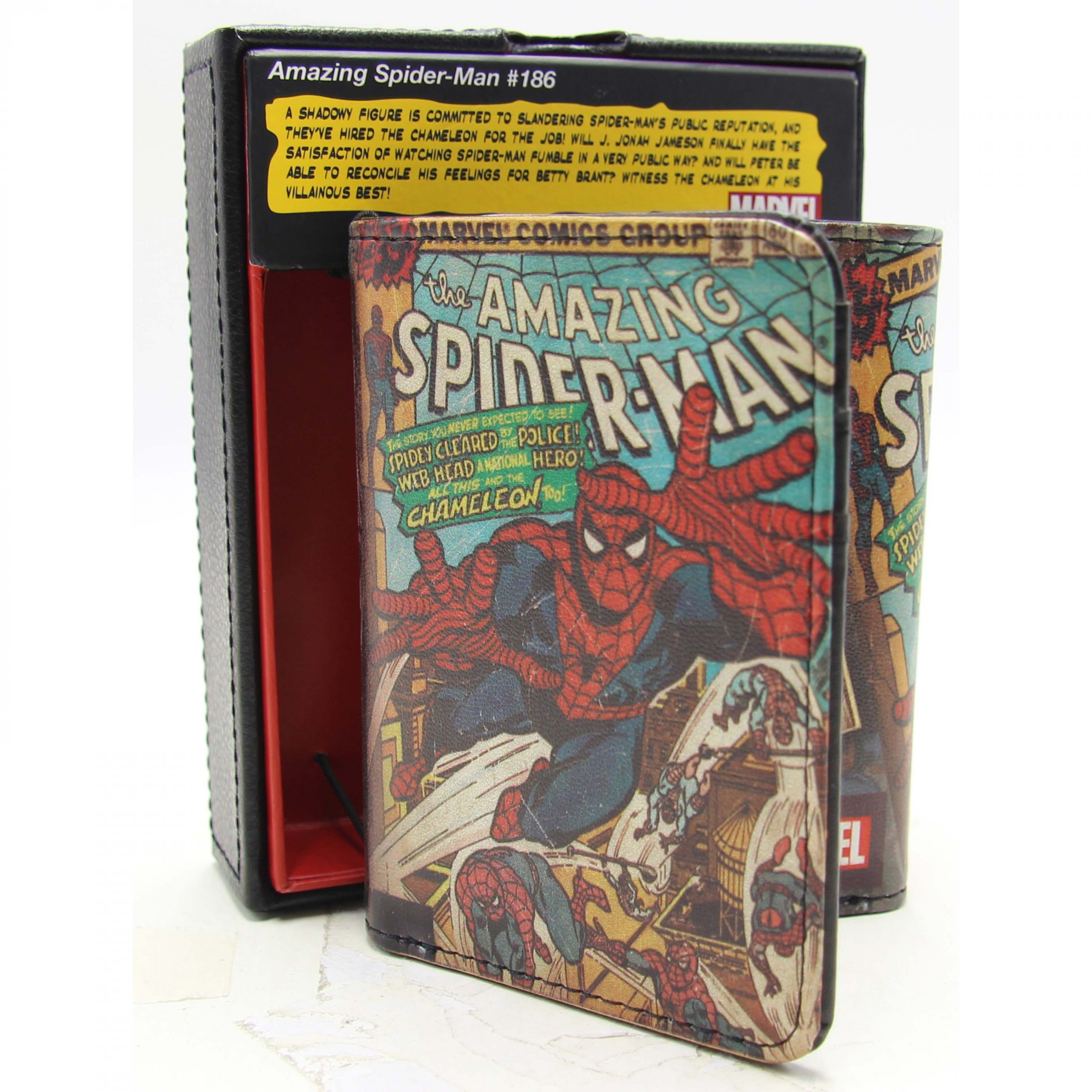 The Amazing Spider-Man #186 Valet Tri-Fold Wallet, Multi-Color
