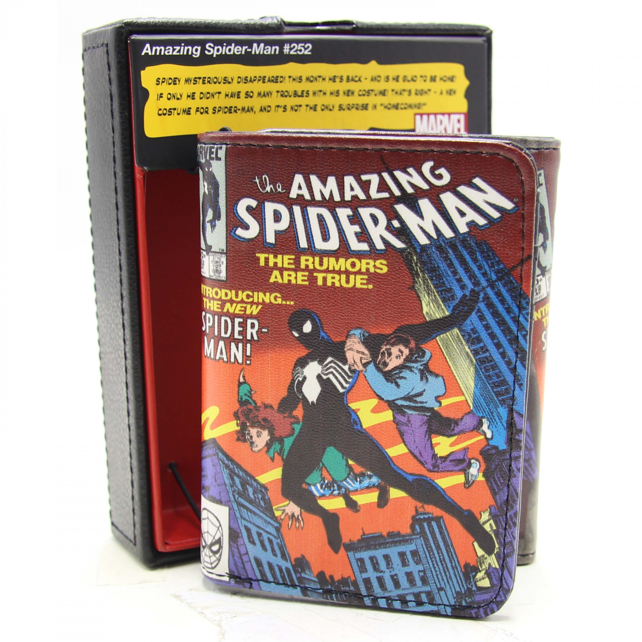 The Amazing Spider-Man #252 Venom Valet Tri-Fold Wallet, Multi-Color