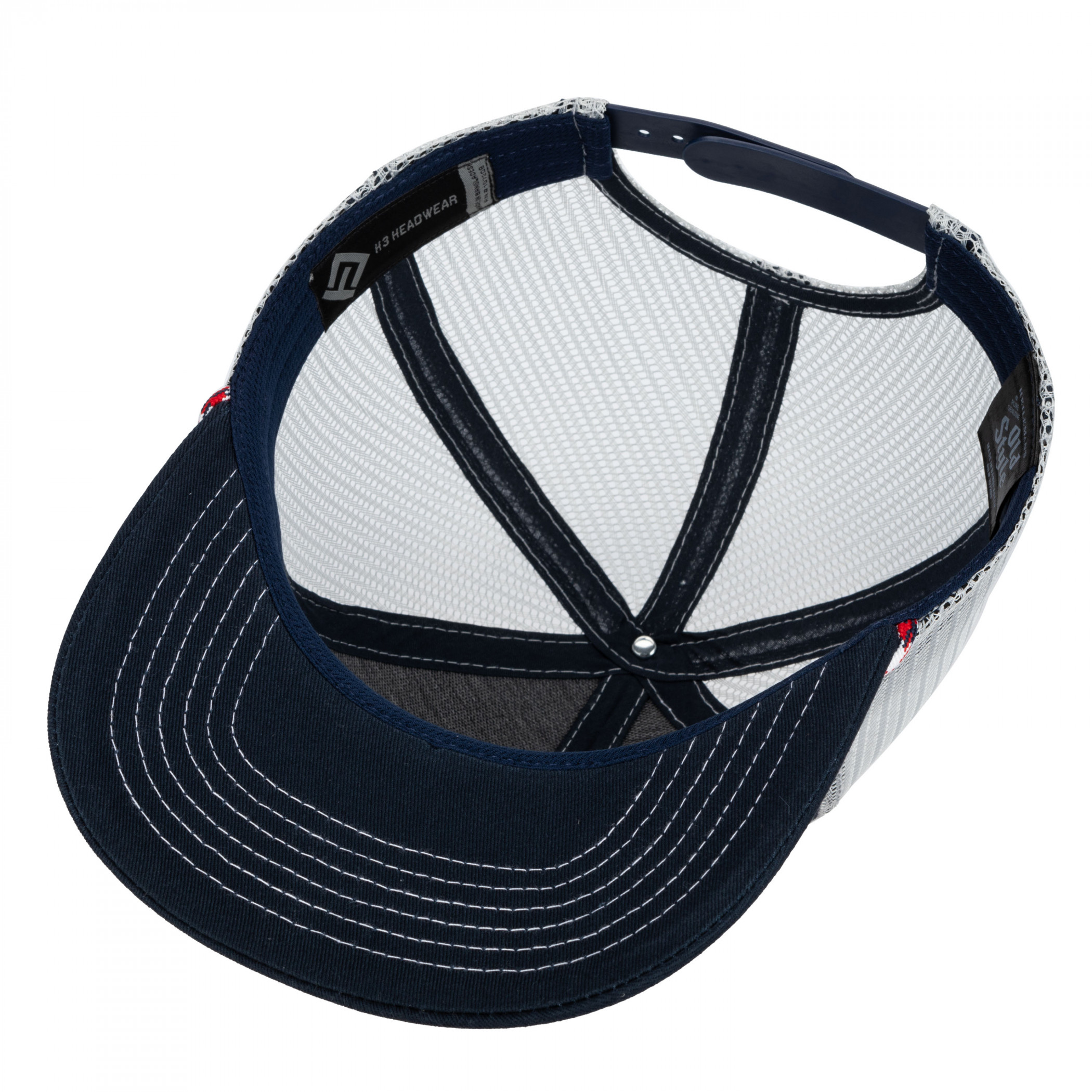 G. Heileman's Old Style White and Blue Logo Patch Rope Hat