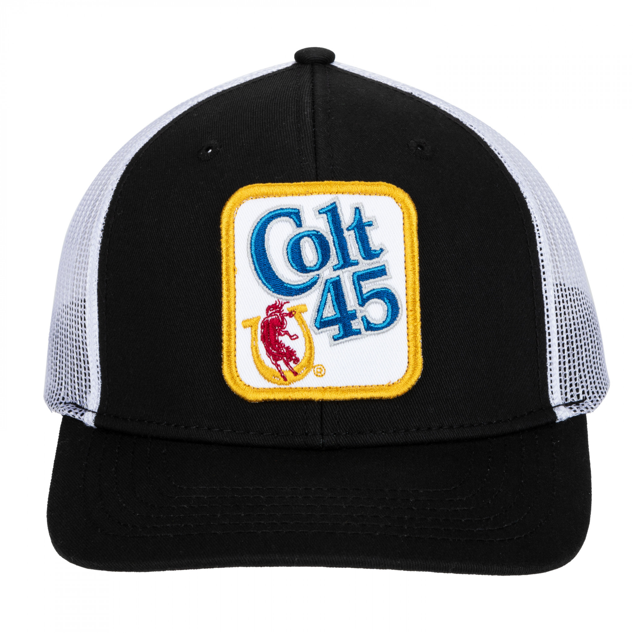 Colt 45 Patch Logo Black Colorway Mesh Back Hat