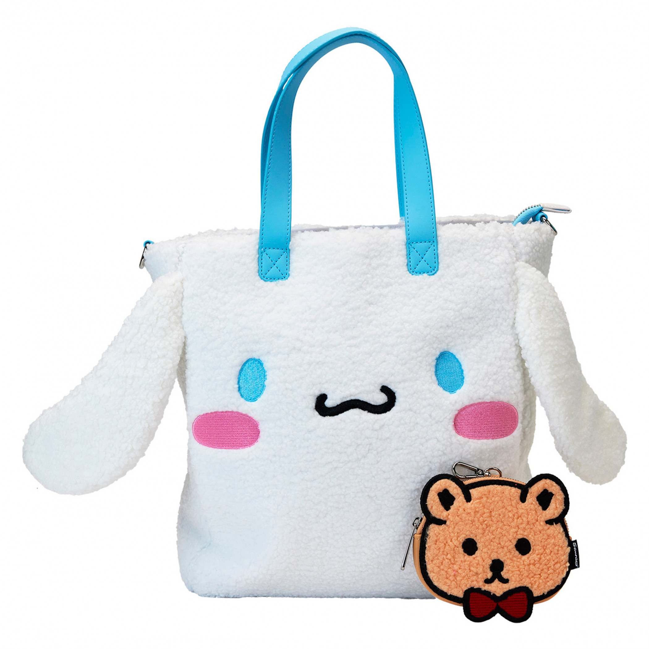 Sanrio Cinnamoroll Sherpa Tote Bag with Coin Bag By Loungefly, White