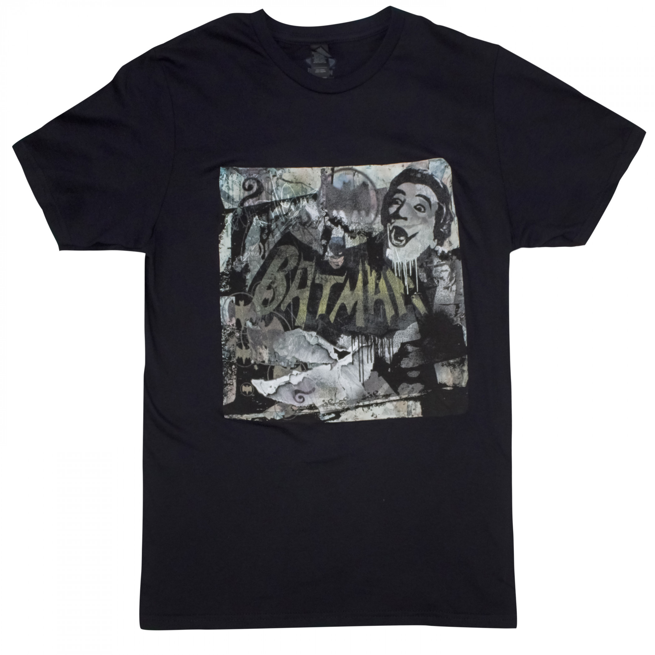 Batman Mural with Joker T-Shirt, Black