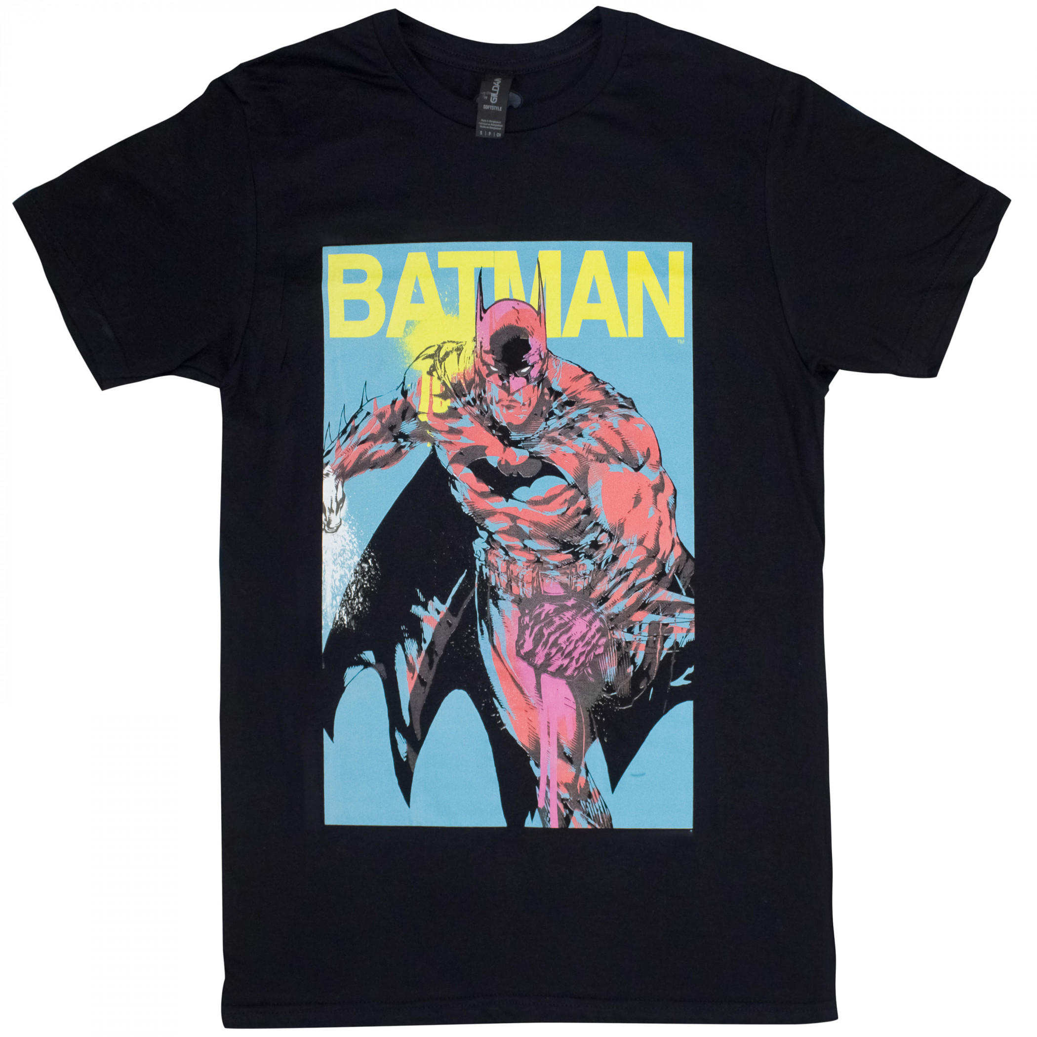 Batman Pop Colors Stride T-Shirt, Black