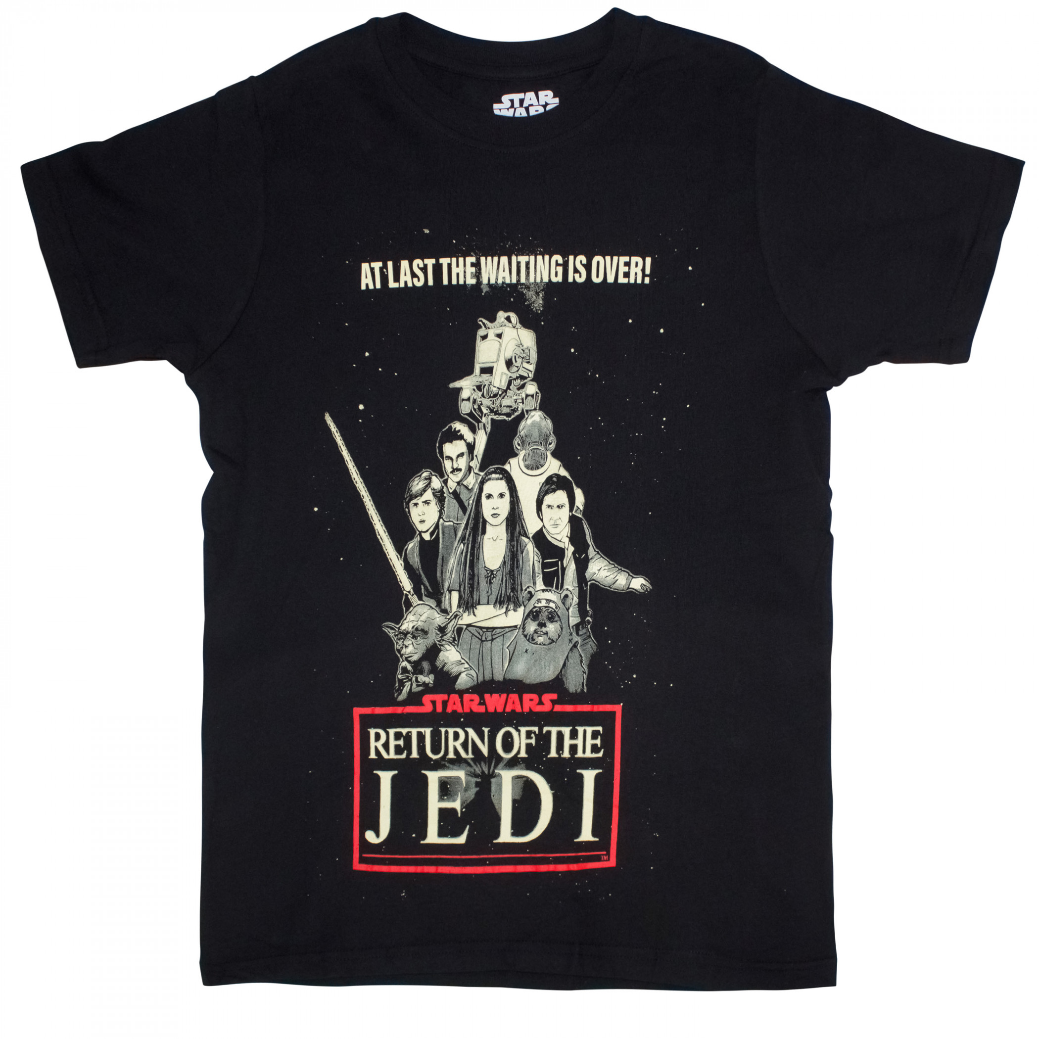 Star Wars The Wait is Over - Return of the Jedi T-Shirt, Black