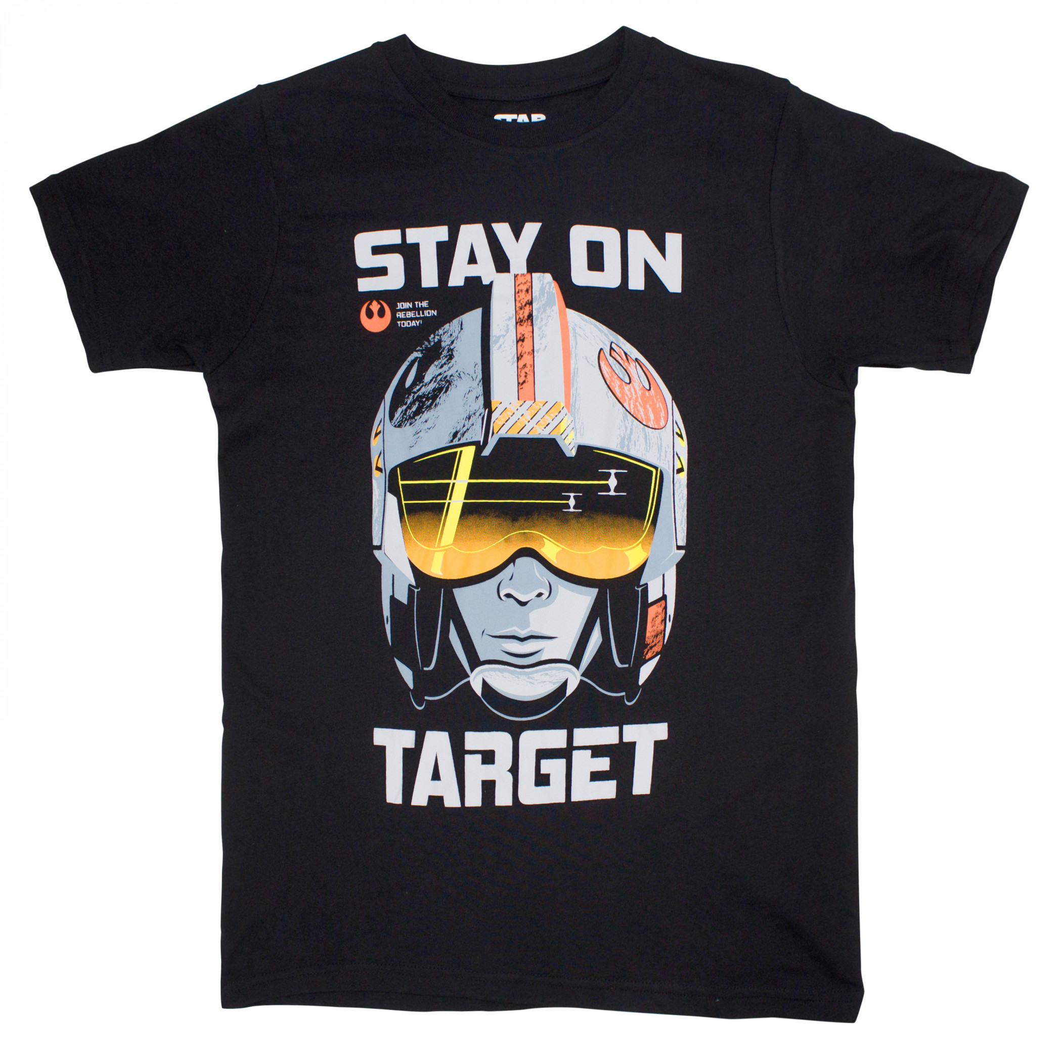 Star Wars Luke Skywalker Stay on Target T-Shirt, Black