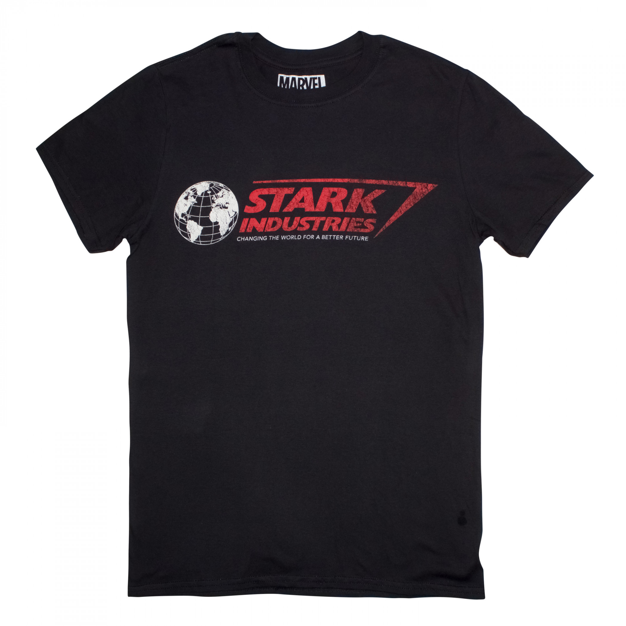 Start Industries Globe Logo in Red T-Shirt, Black
