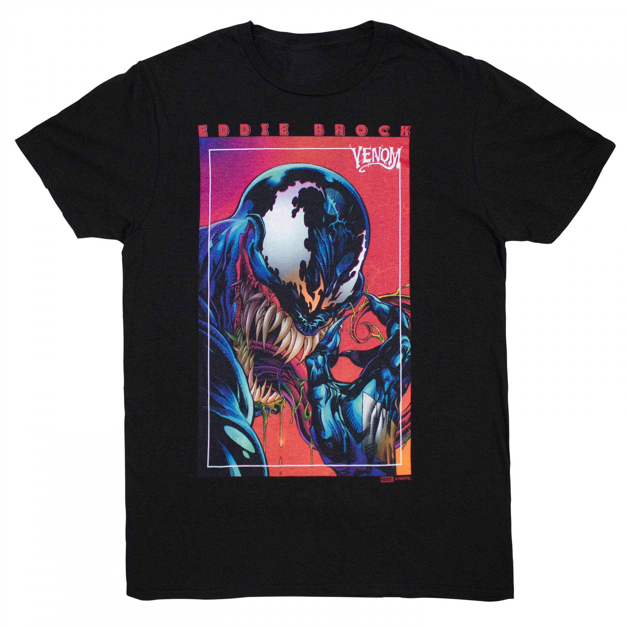 Venom Eddie Brock Character Poster T-Shirt, Black