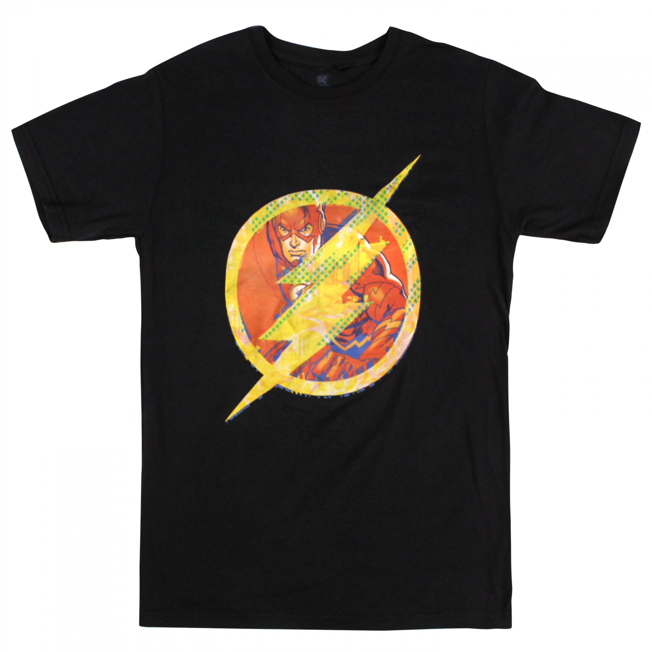 The Flash Half Tone Logo T-Shirt, Black