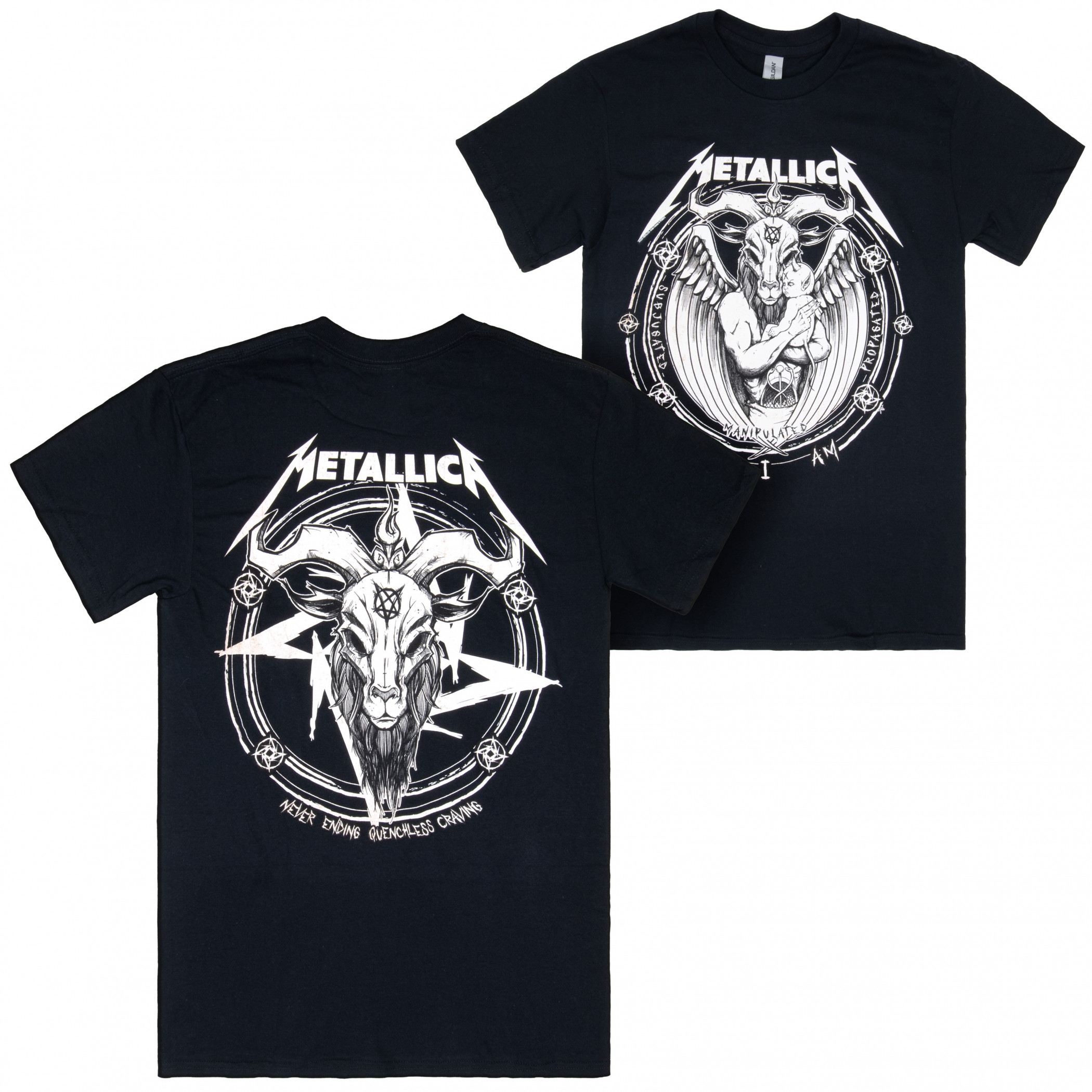 Metallica Here I Am Front and Back Print T-Shirt