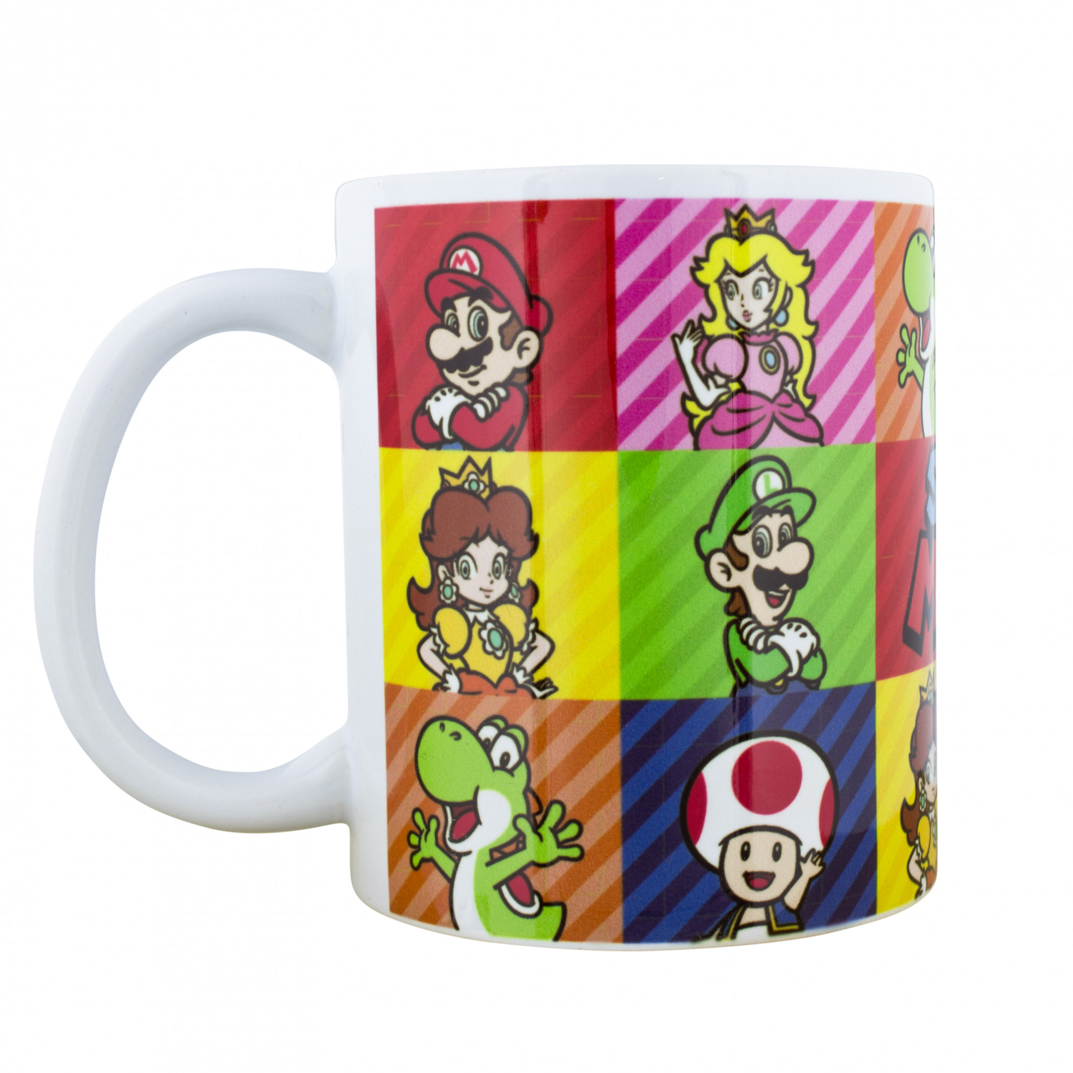 Super Mario Bros. Character Squares 11 oz. Ceramic Mug, Multi-Color