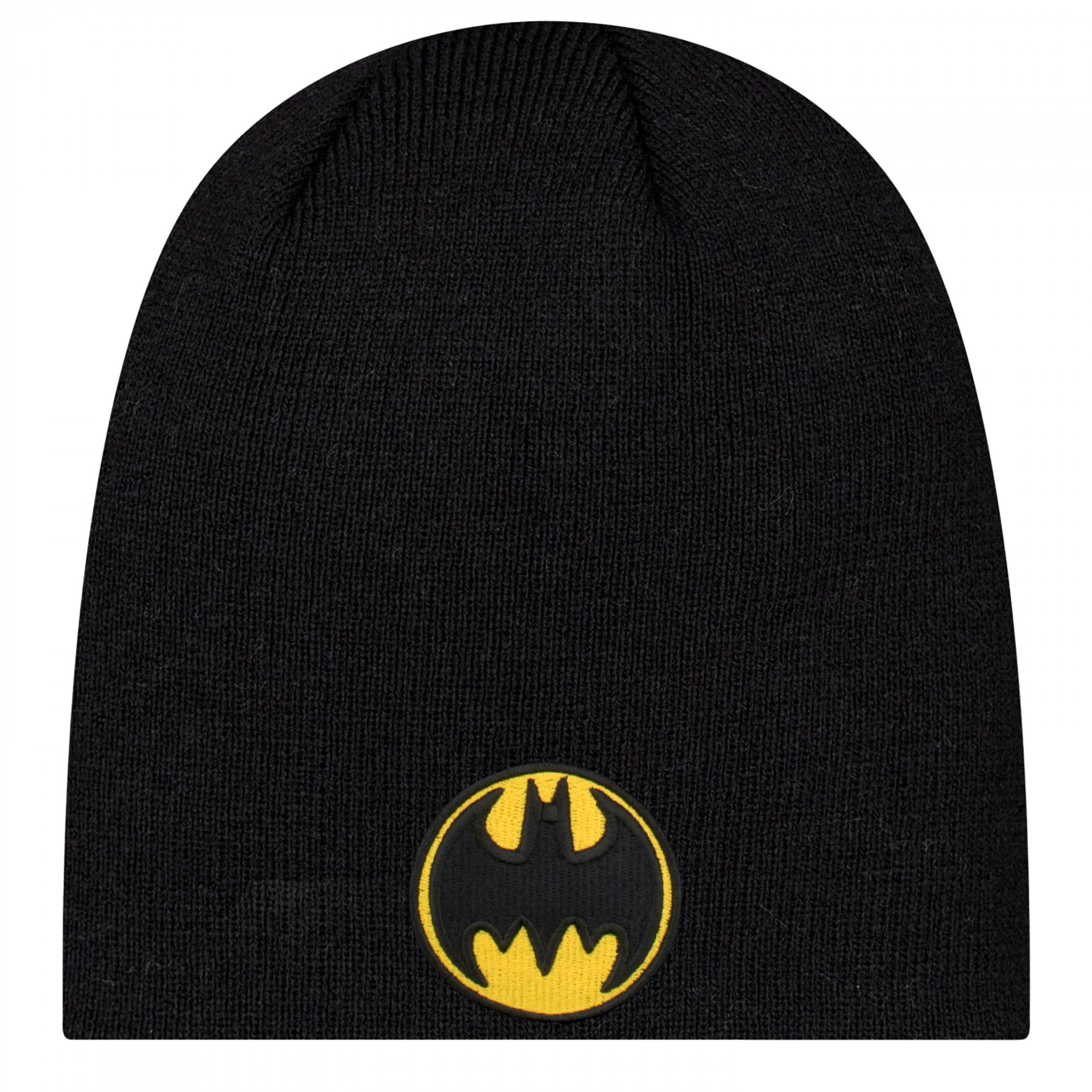 Batman Bat Signal Logo New Era Beanie, Black