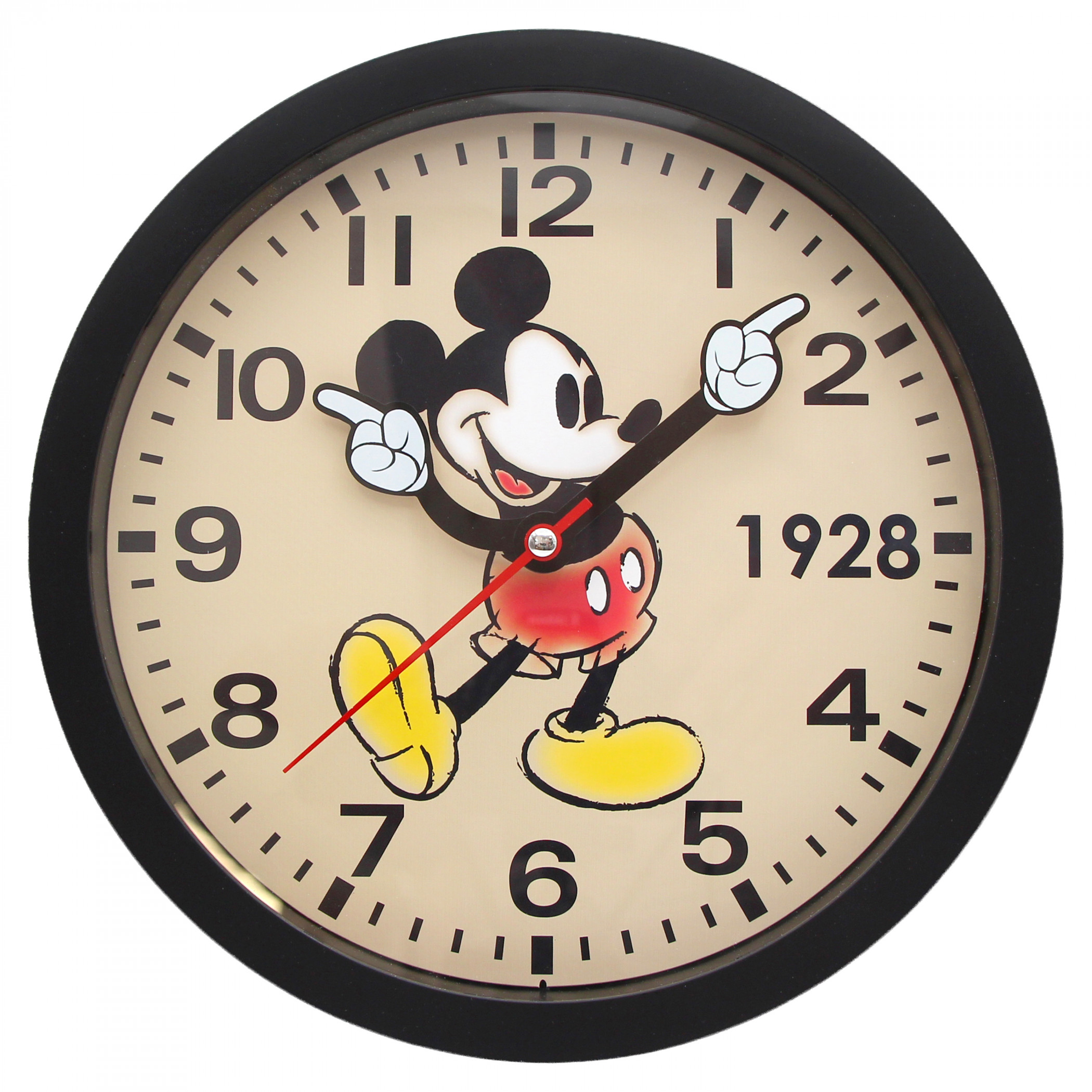 Mickey Mouse Retro Watch Hands 10' Wall Clock, Multi-Color