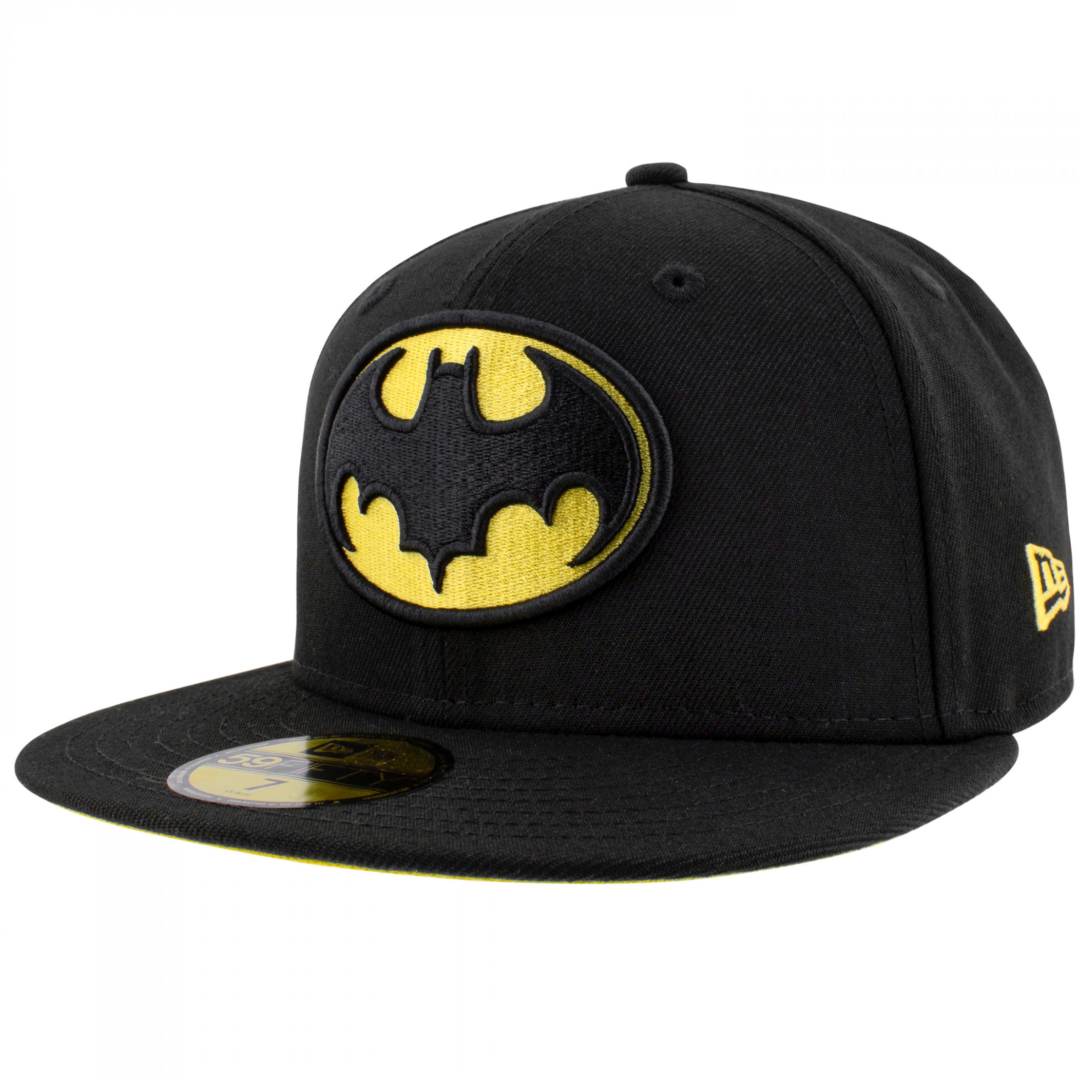 Batman 1989 Keaton Logo New Era 59Fifty Fitted Hat, Black