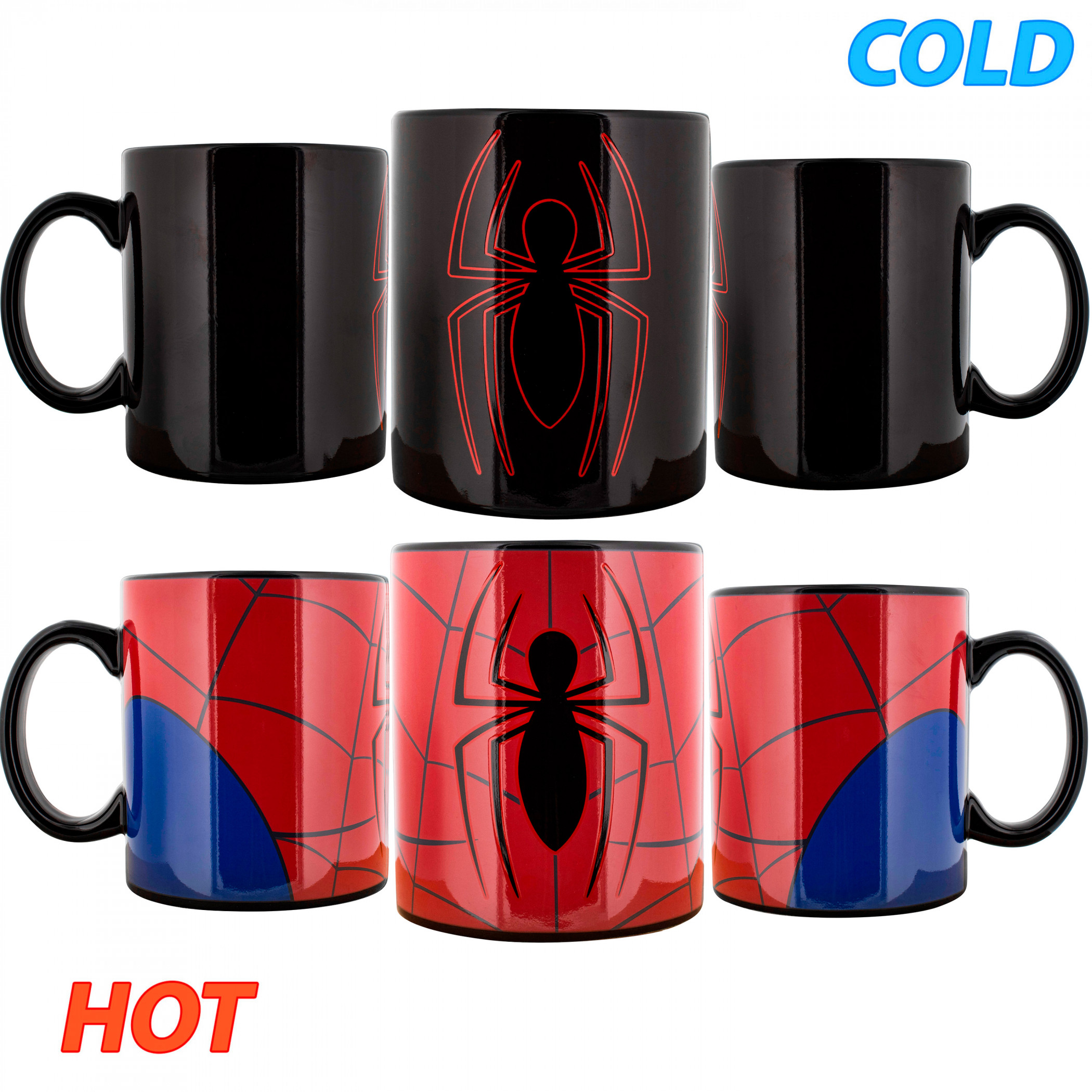 Spider-Man Peter Parker 15oz Heat Changing Mug, Multi-Color