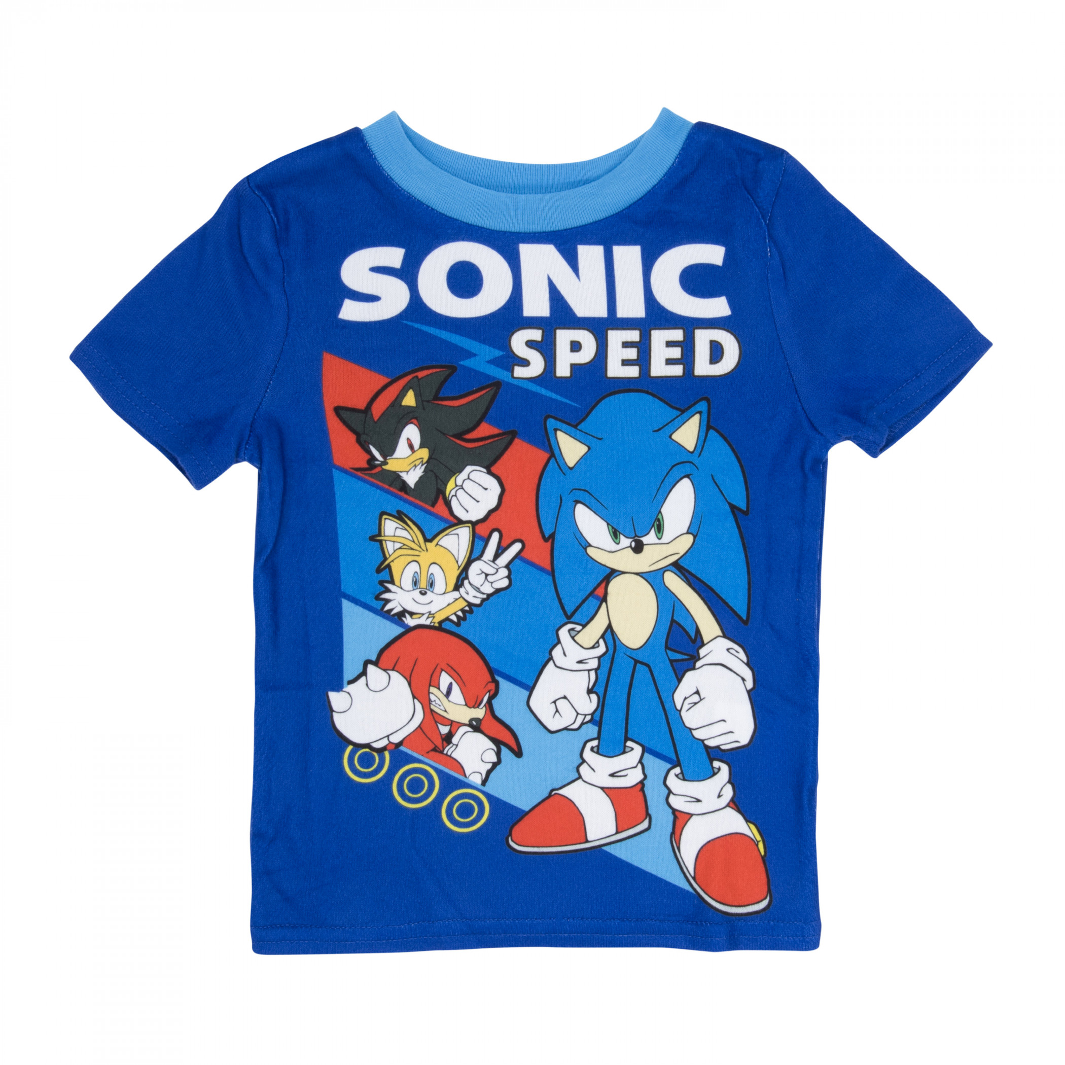 Sonic the Hedgehog Speed 4-Piece Boys Pajama Set Blue - Picture 9 of 25