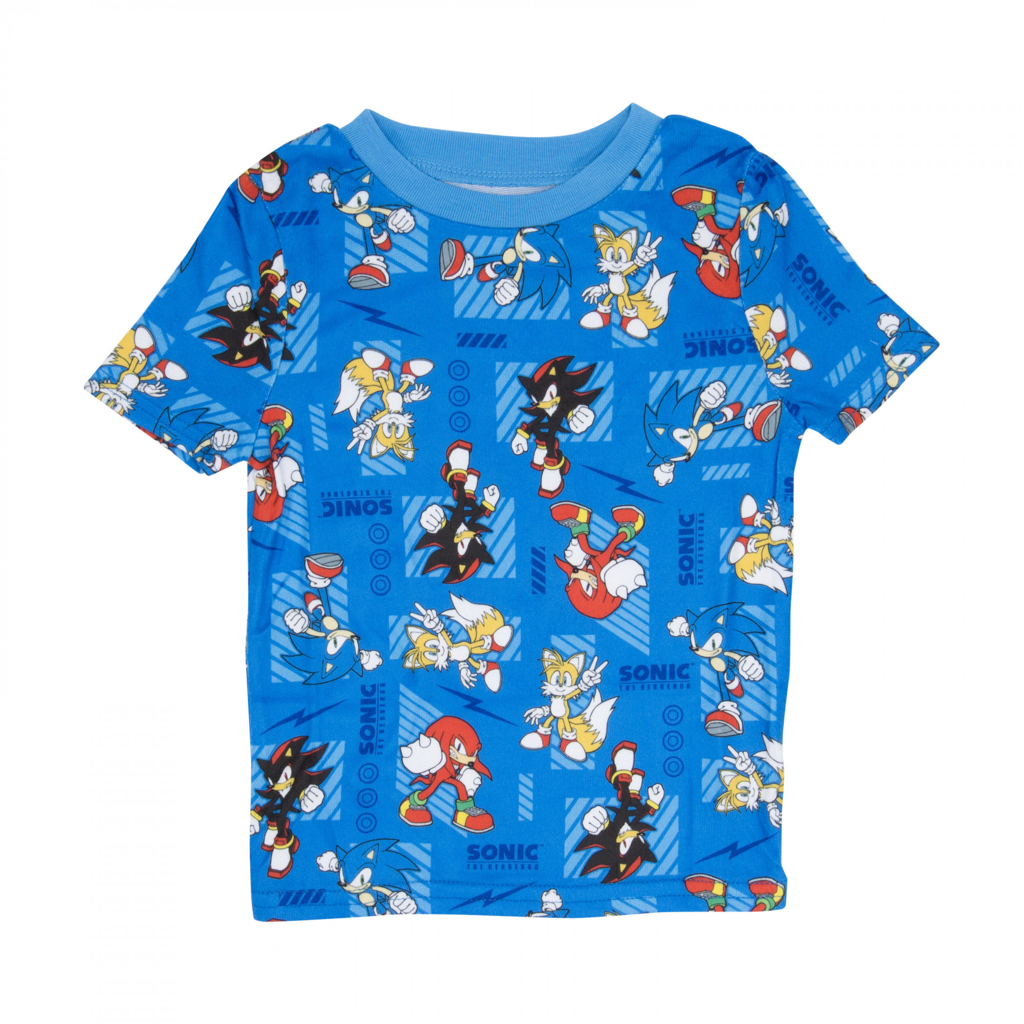 Sonic the Hedgehog Speed 4-Piece Boys Pajama Set Blue - Picture 7 of 25