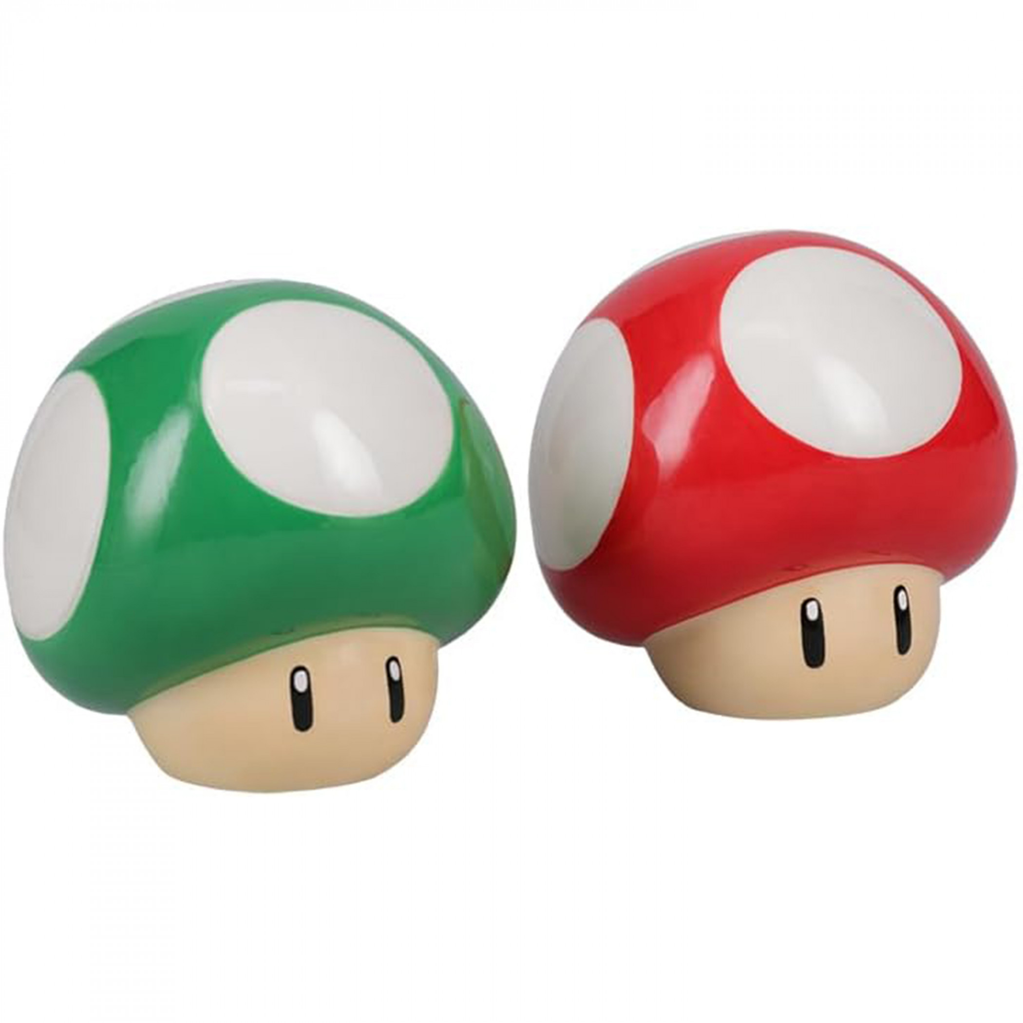 Super Mario Bros. Mushroom Power-Ups Salt and Pepper Shakers, Multi-Color