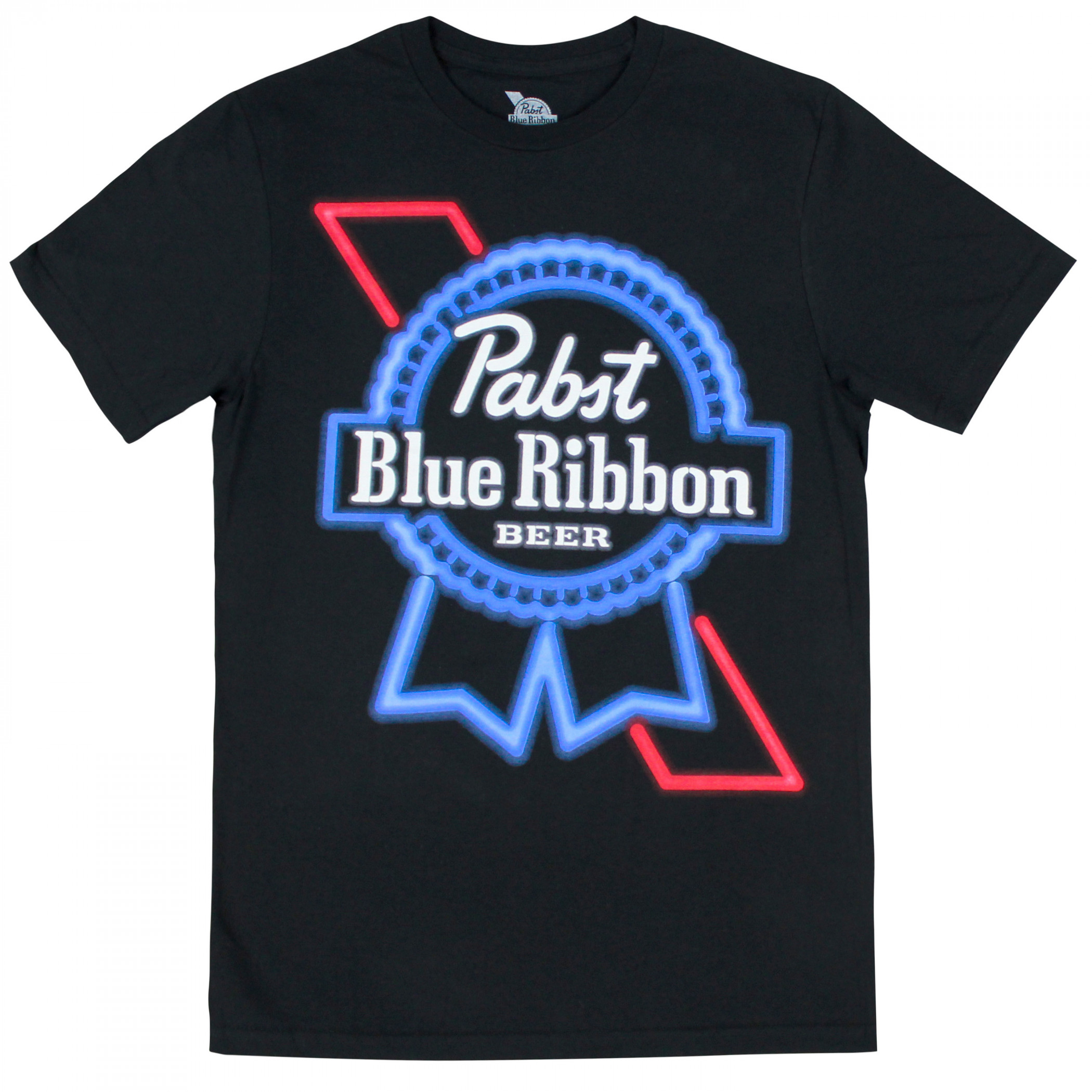 Pabst Blue Ribbon Beer Neon Sign Logo T-Shirt