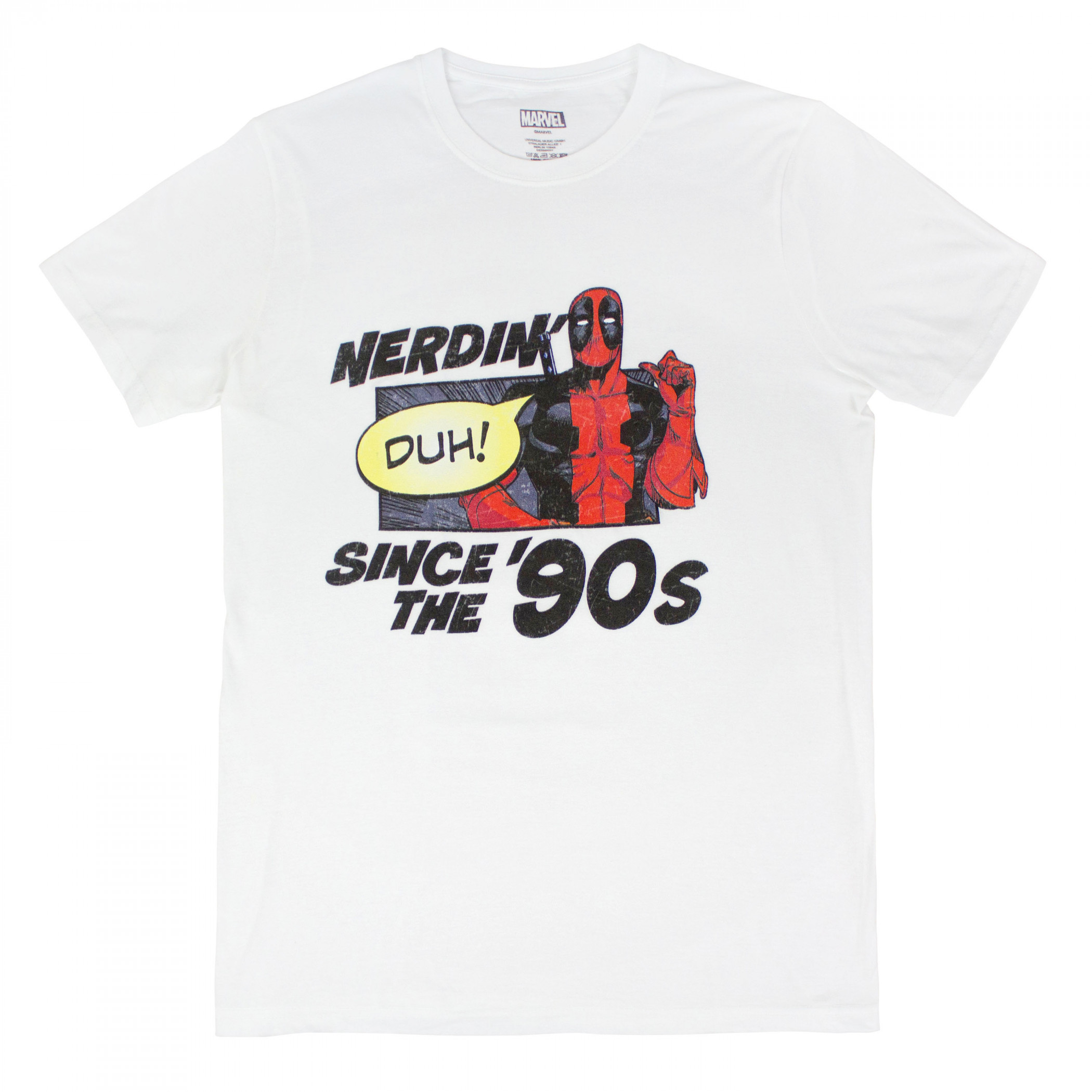 Deadpool Nerdin' Since The '90s T-Shirt, White