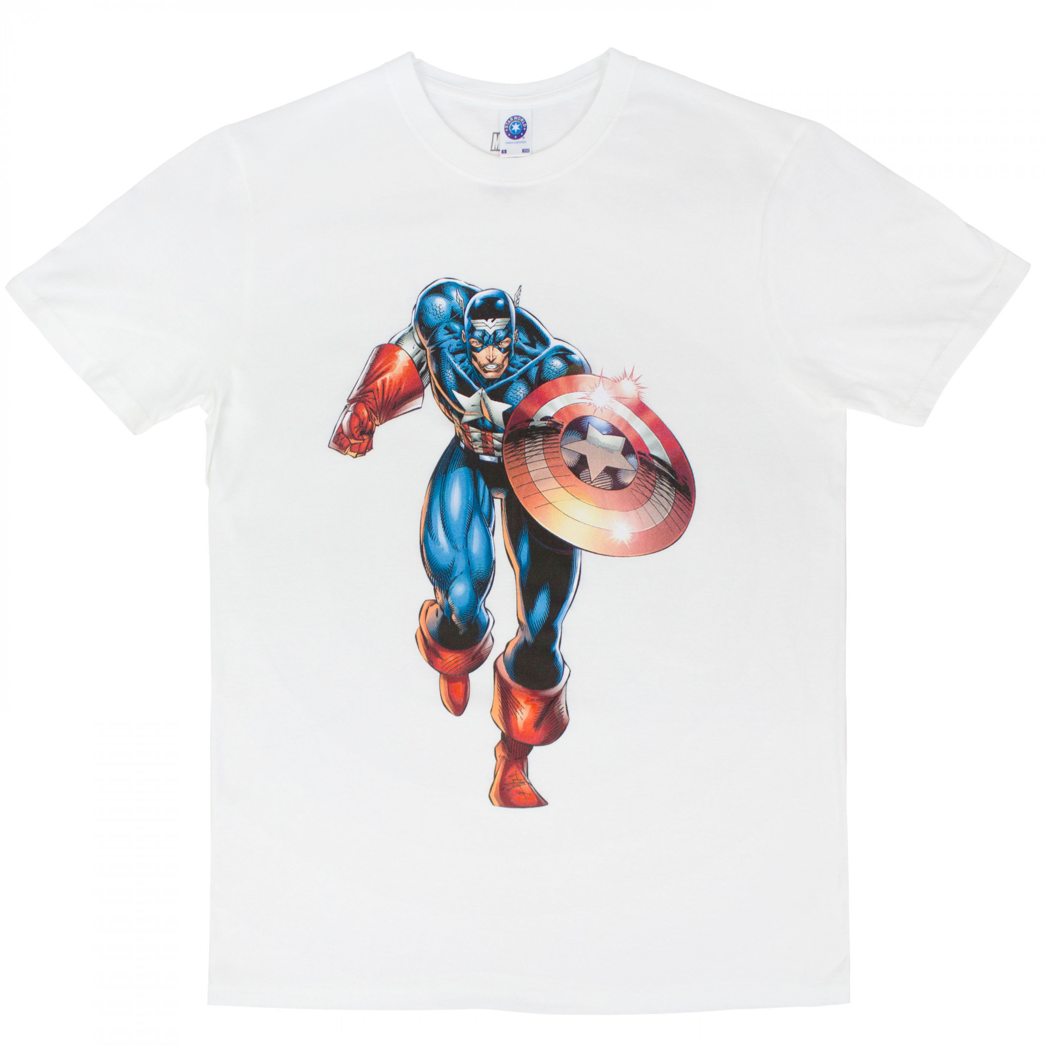 Captain America from Heroes Reborn Running T-Shirt, White