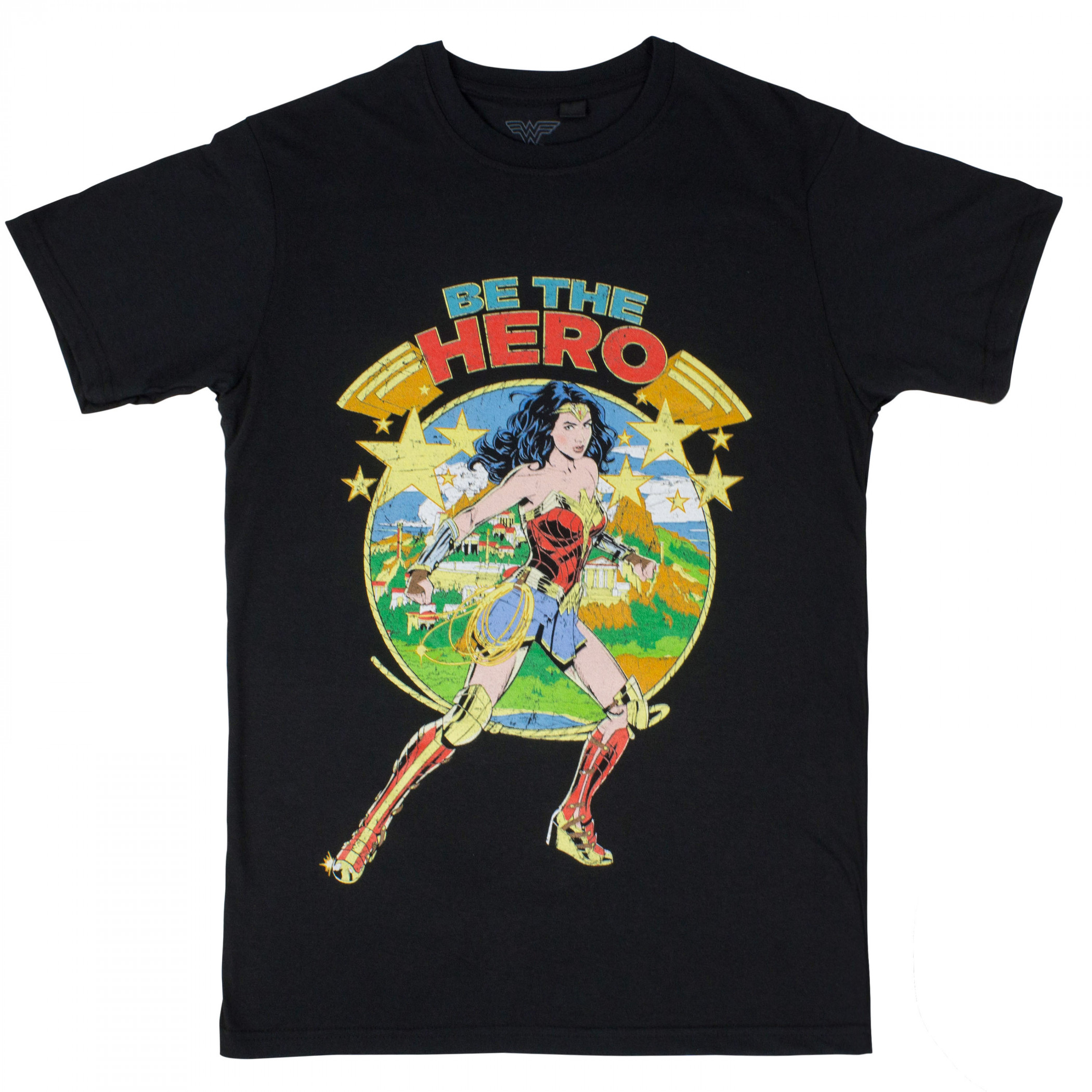 Wonder Woman Be The Hero T-Shirt, Black