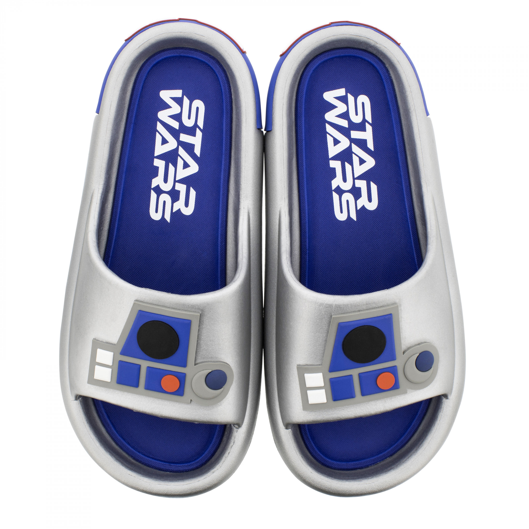 Star Wars R2-D2 Metallic Herren Cloud Comfort Slide Sandalen Silber - Bild 9 von 70