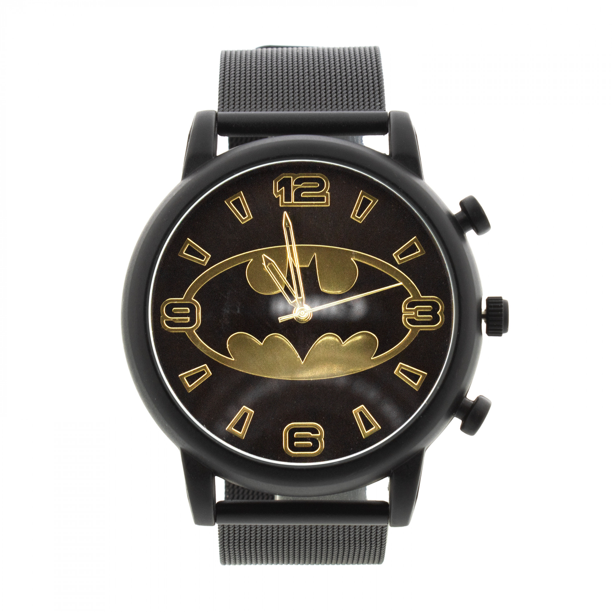 Batman Logo Black and Gold Analog Watch, Black