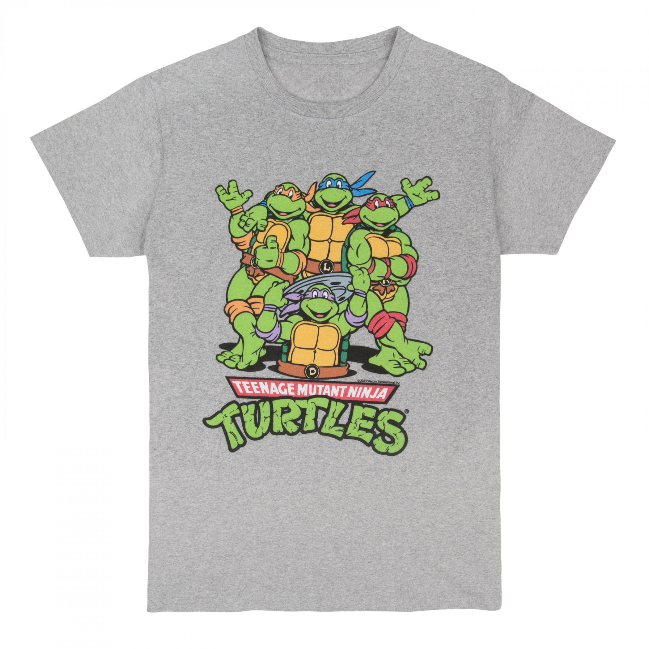 Teenage Mutant Ninja Turtles Classic Out of Sewer T-Shirt, Grey