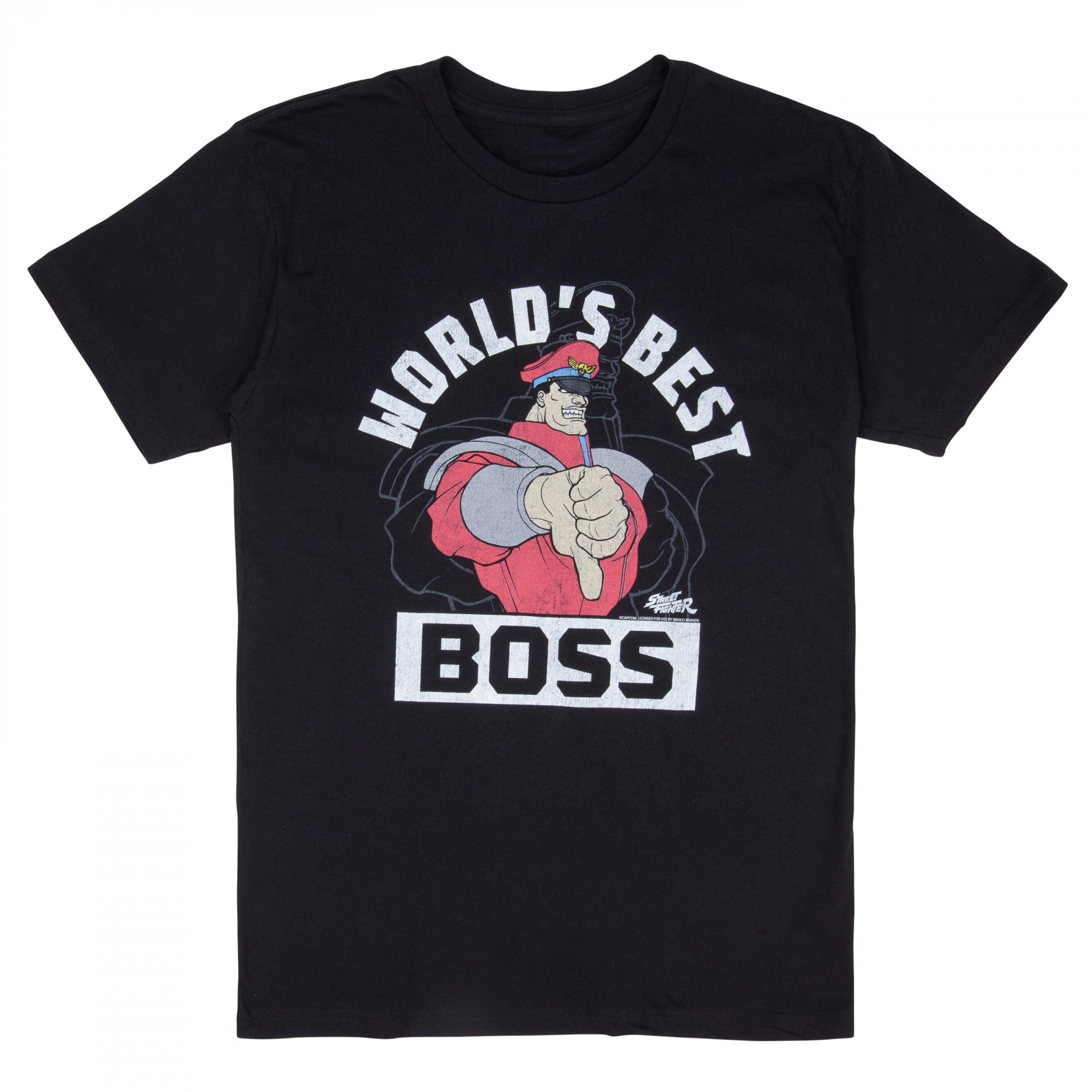 Street Fighter Master Bison Boss T-Shirt, Black
