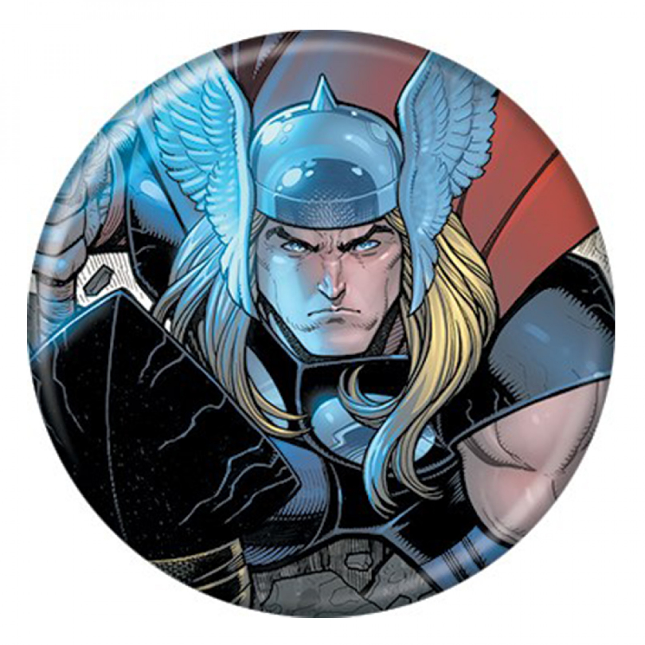 Marvel Comic Thor #1 Up Close Button, Multi-Color
