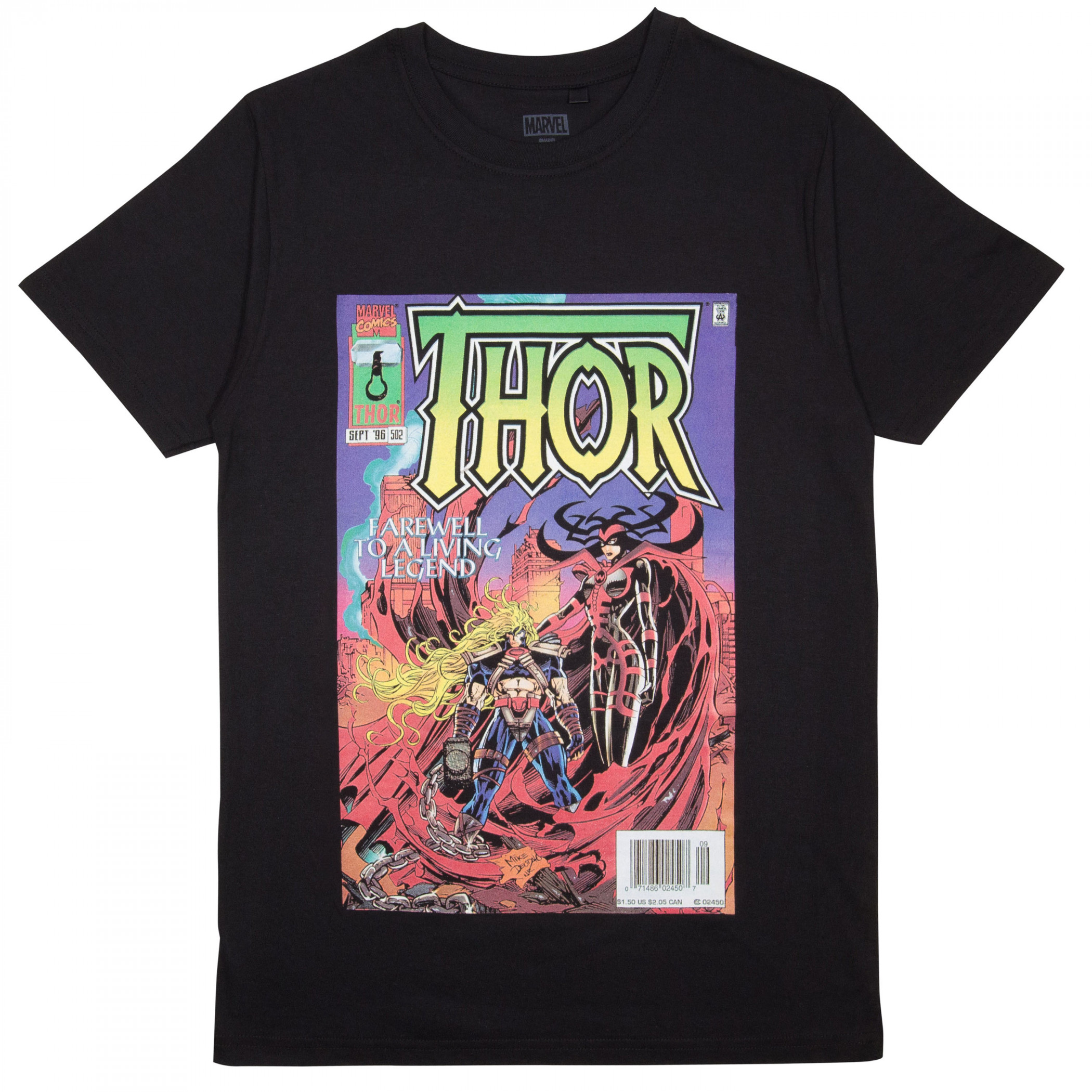 Thor Living Legend #502 Comic Cover T-Shirt, Black