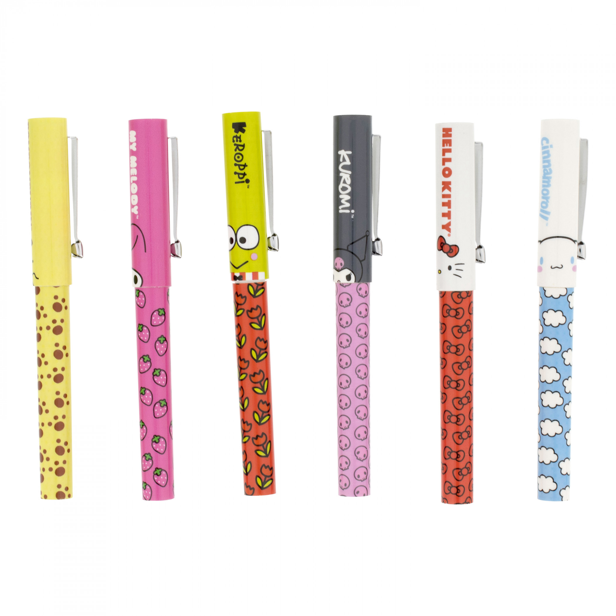 Hello Kitty and Friends Sanrio 6-Pack Pen Set, Multi-Color