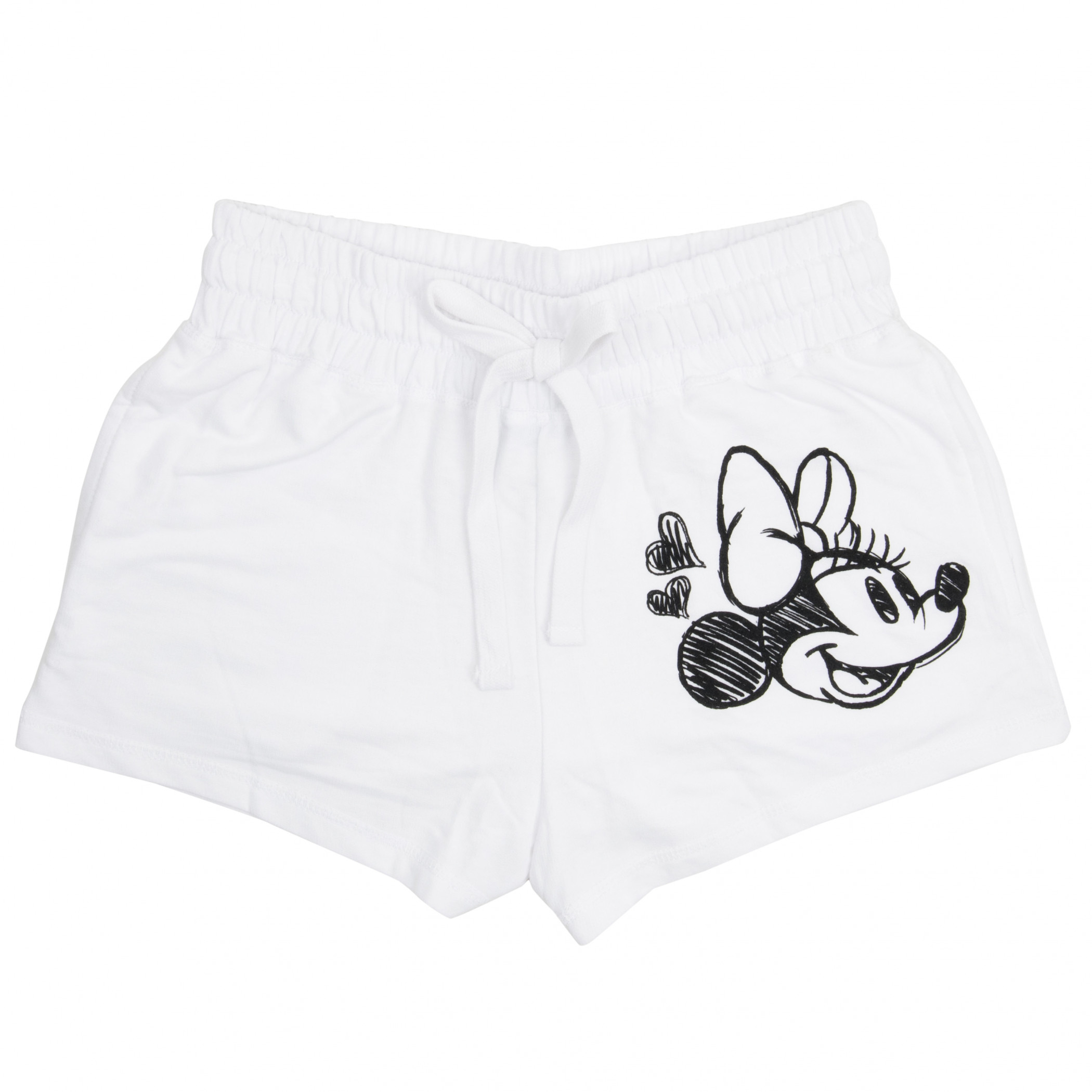 Minnie Mouse Ladies White Beach Shorts White - Picture 2 of 6