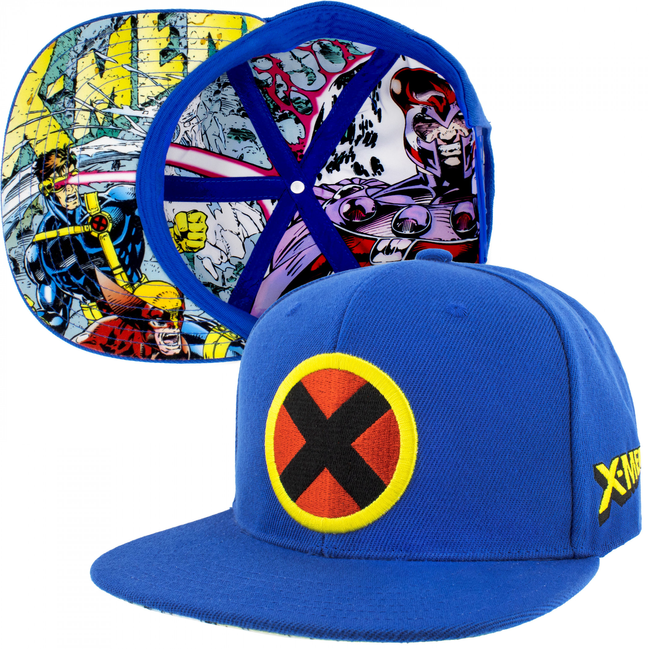 X-Men #1 Jim Lee Cover Adjustable Snapback Hat, Blue