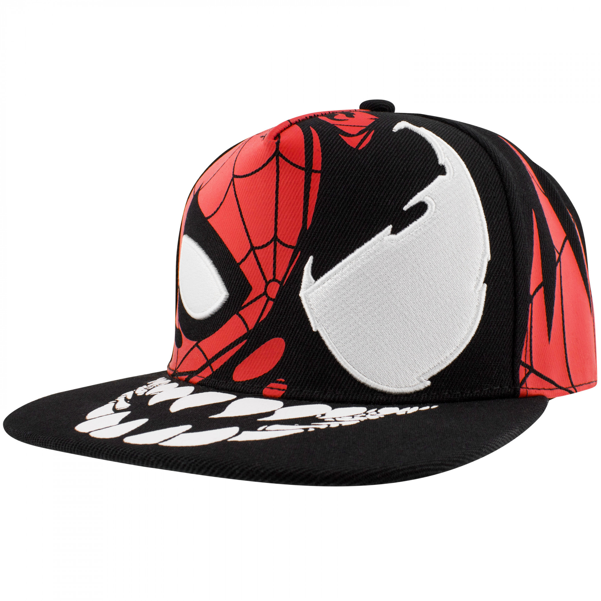 Spider-Man and Venom Takeover Snapback Hat, Multi-Color