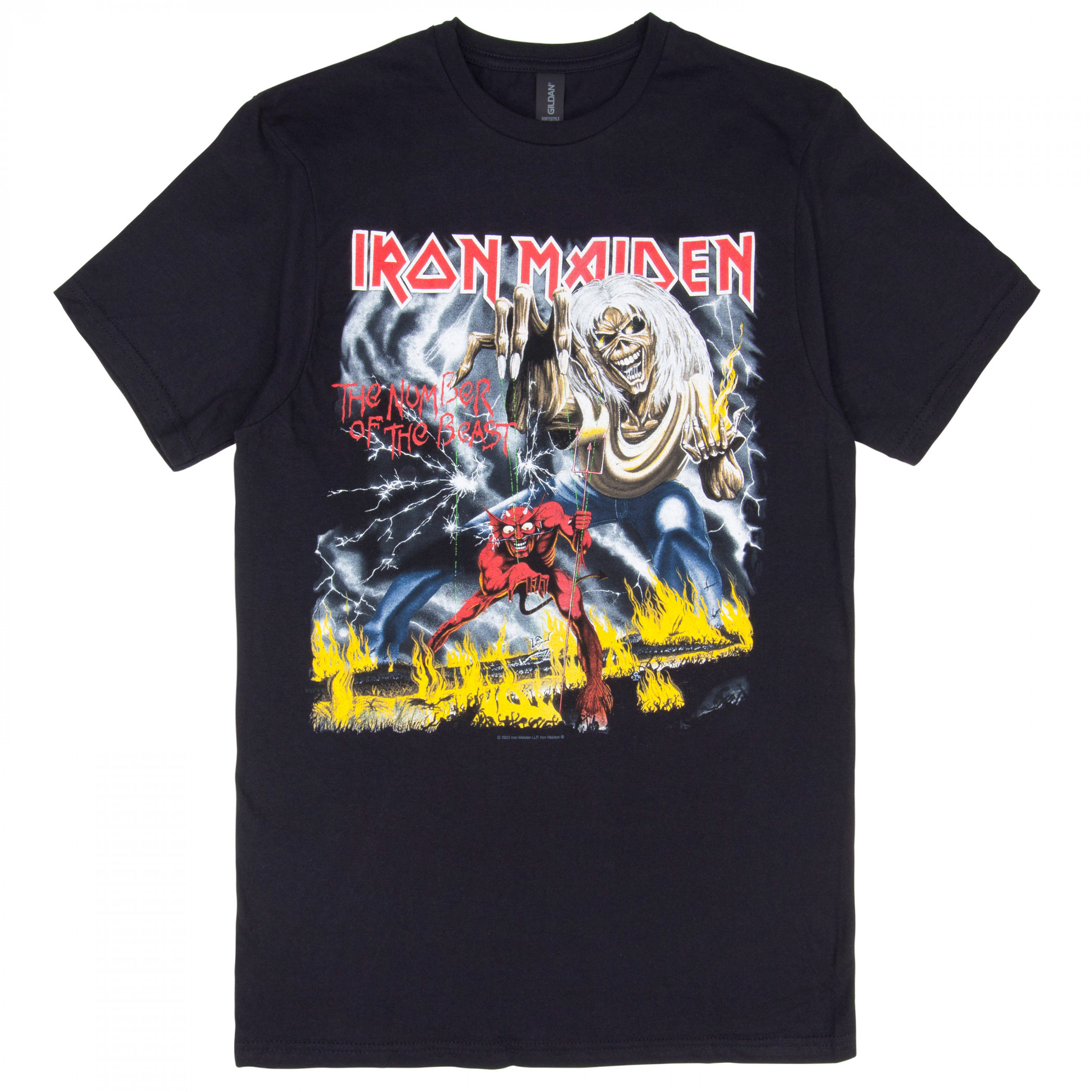 Iron Maiden Number of the Beast 1982 Classic Album Cover T-Shirt