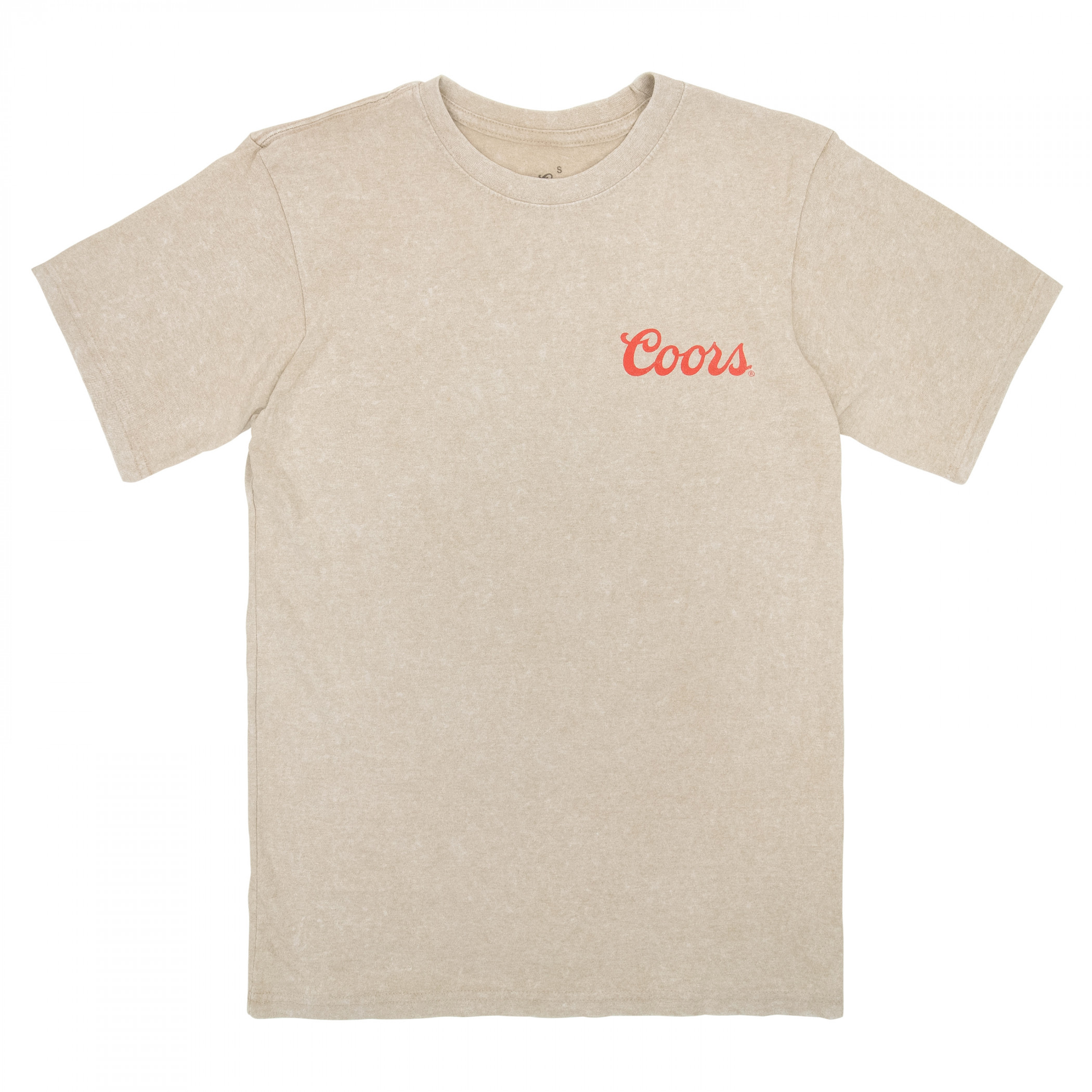 Coors The Original Cowboy Mineral Wash Front & Back Print T-Shirt