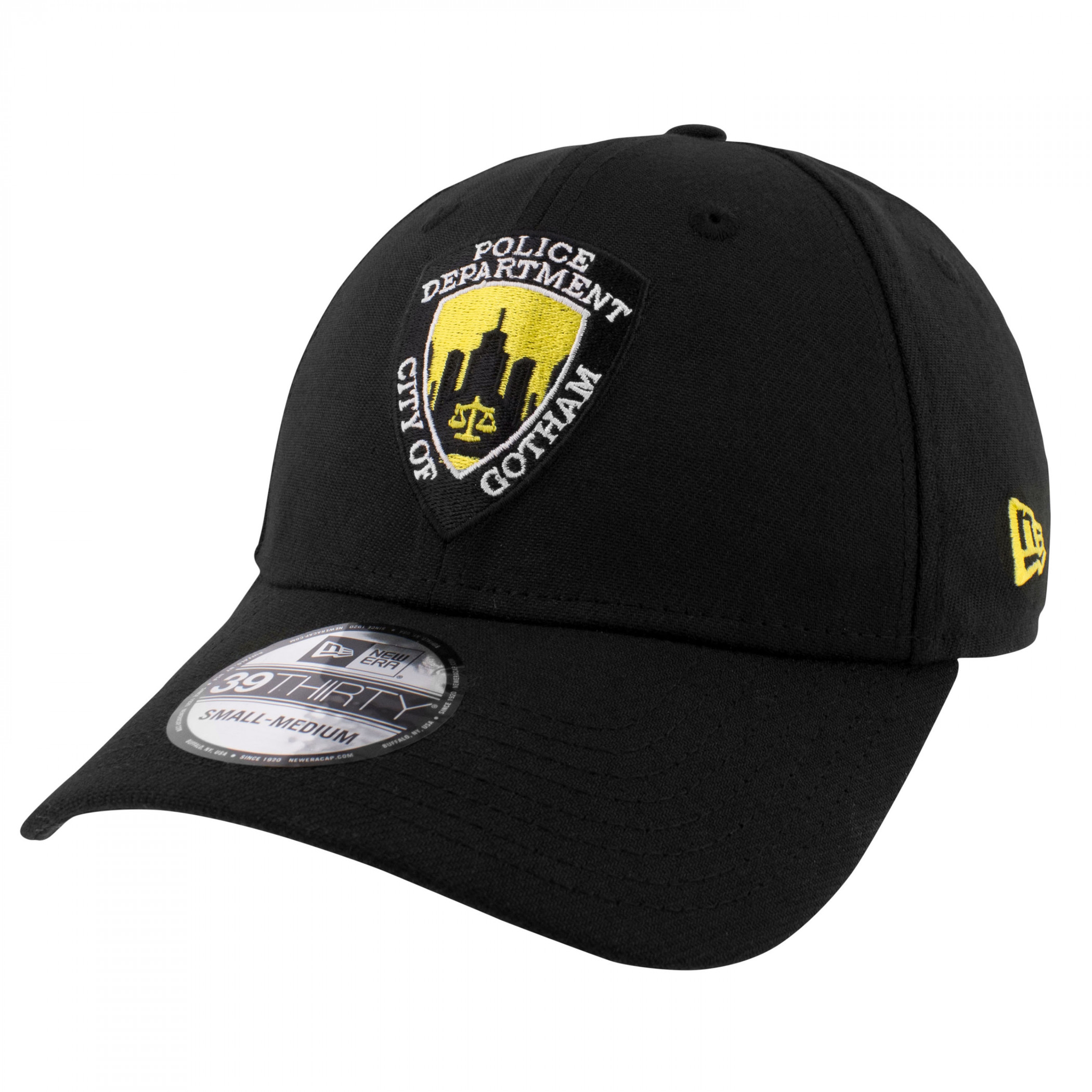 Batman GCPD Gotham City Police Department New Era 39Thirty Fitted Hat, Black