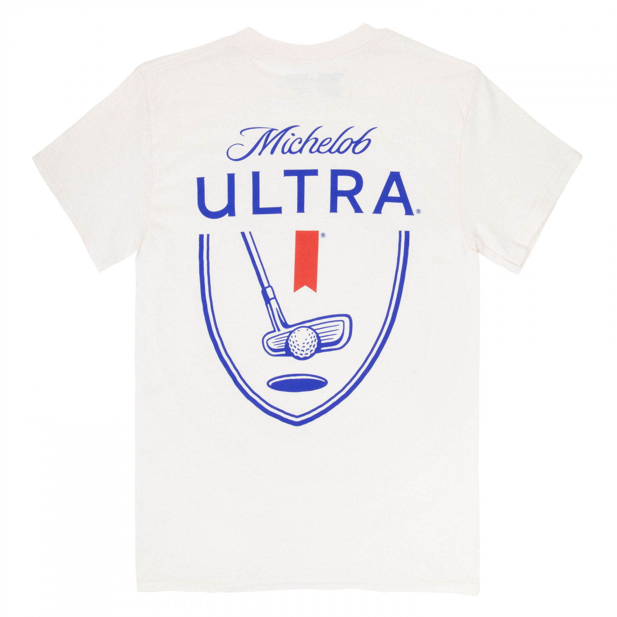 Michelob Ultra Golf Putter Front and Back Print T-Shirt