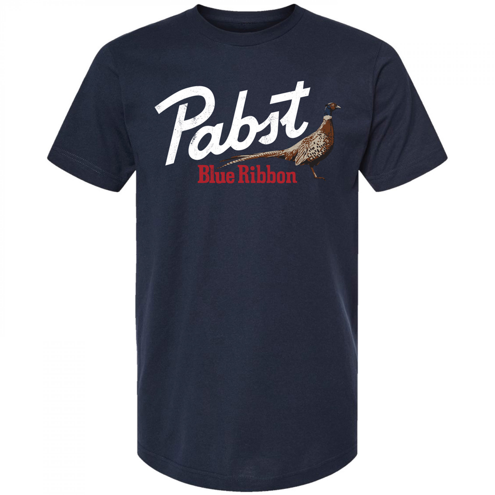 Pabst Blue Ribbon Pheasant Navy Colorway T-Shirt