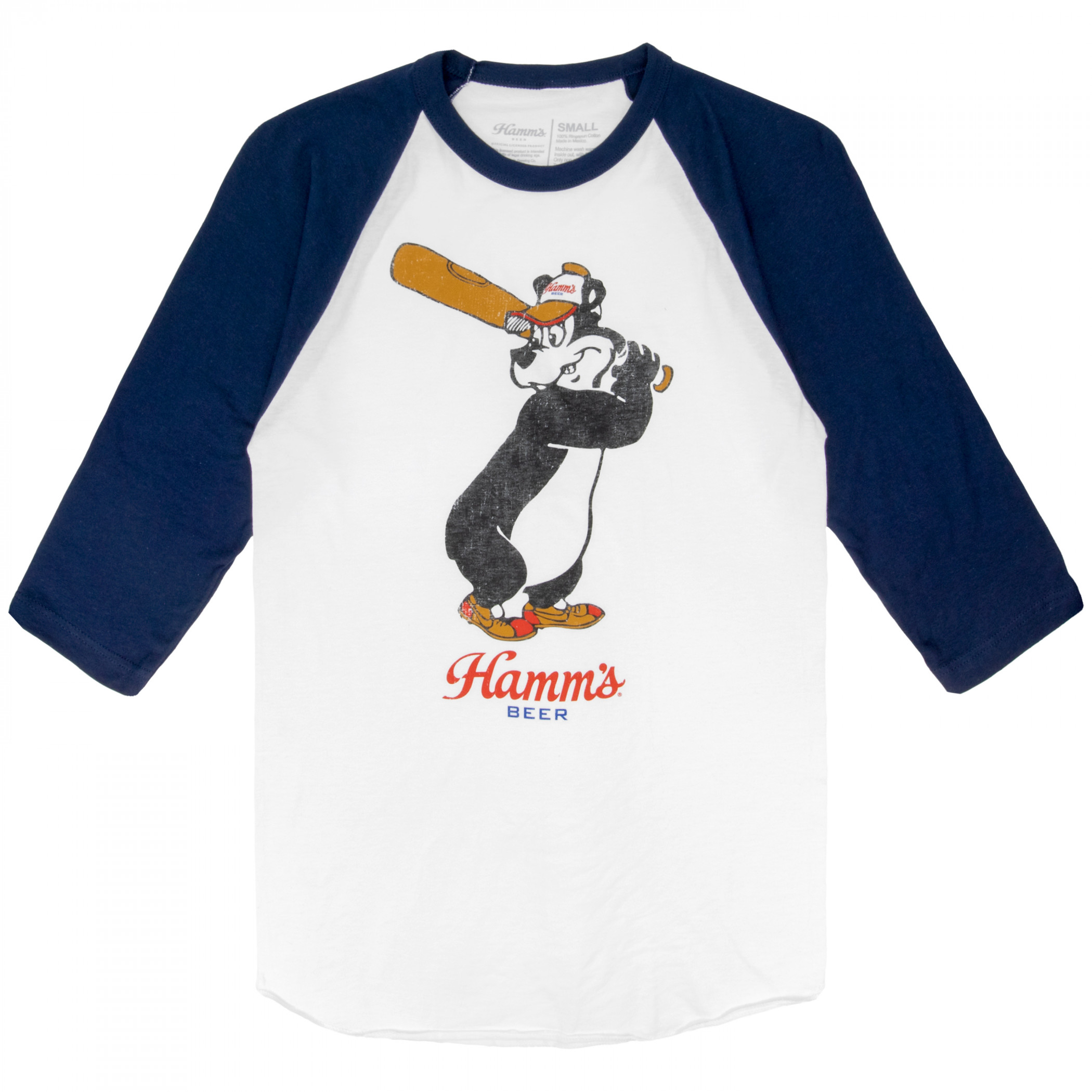Hamm's Beer Batter Up 3/4th Baseball Raglan Sleeves T-Shirt