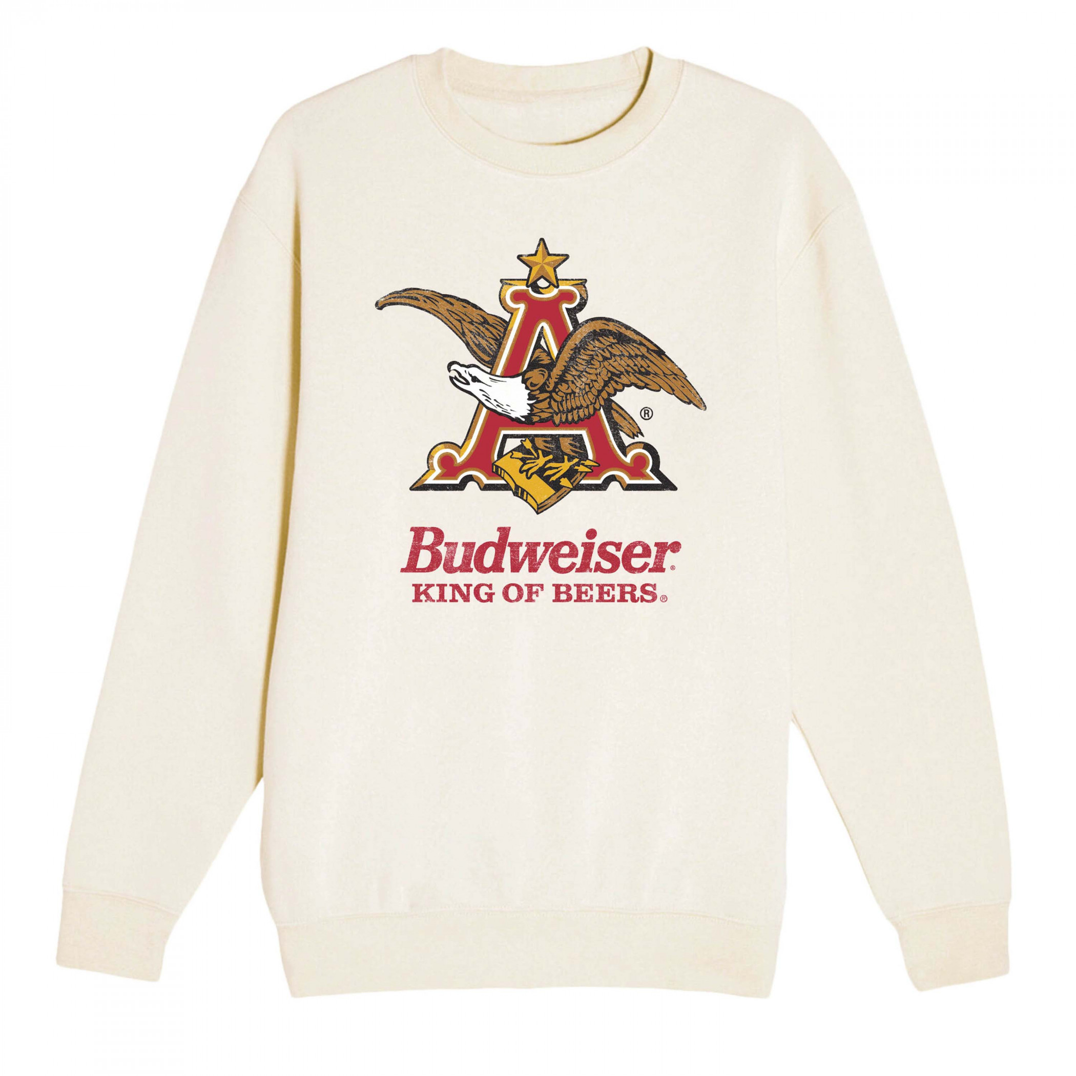 Budweiser King of Beers Eagle Logo Crewneck Sweatshirt