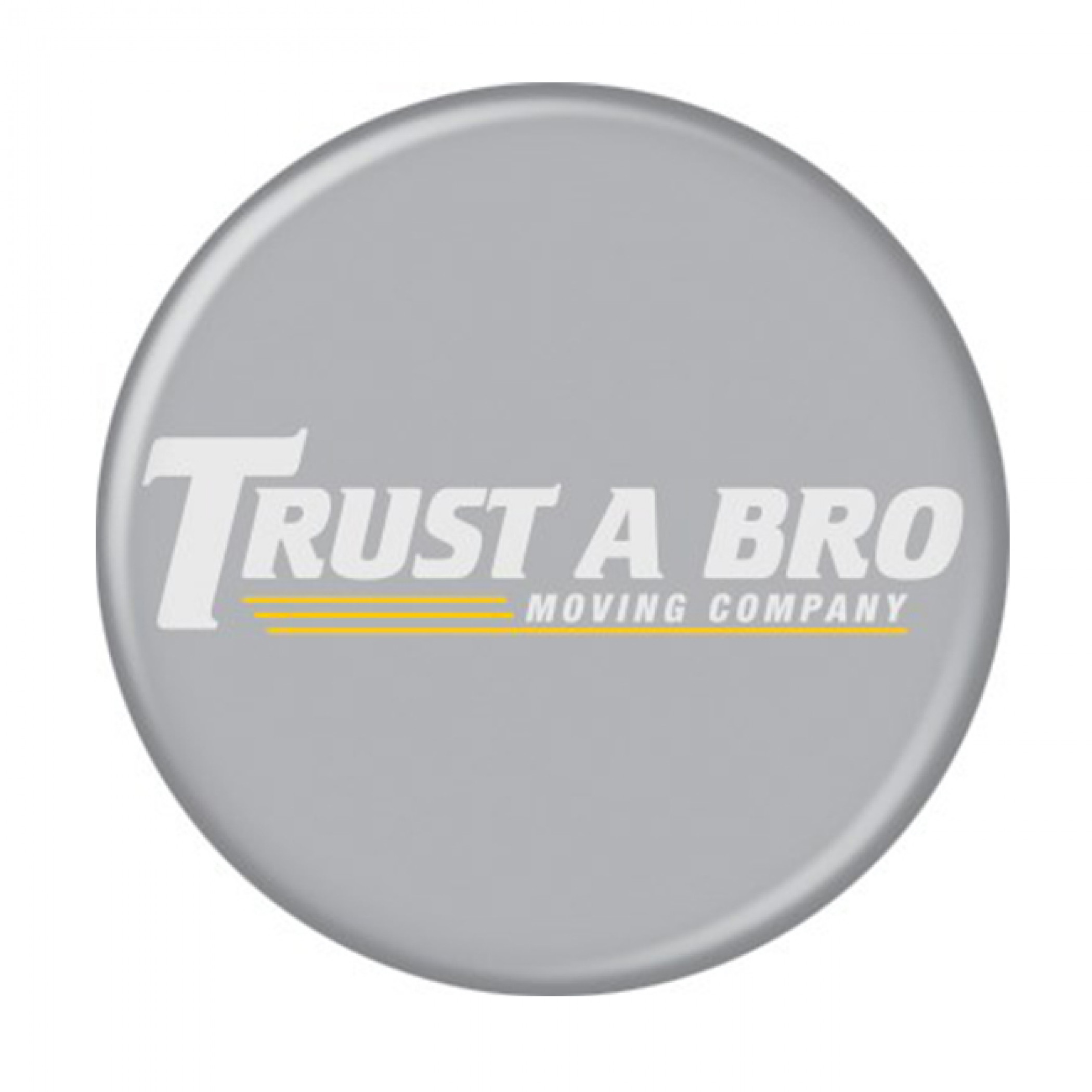 Marvel Studios Hawkeye Series Trust a Bro Moving Company Button, Grey