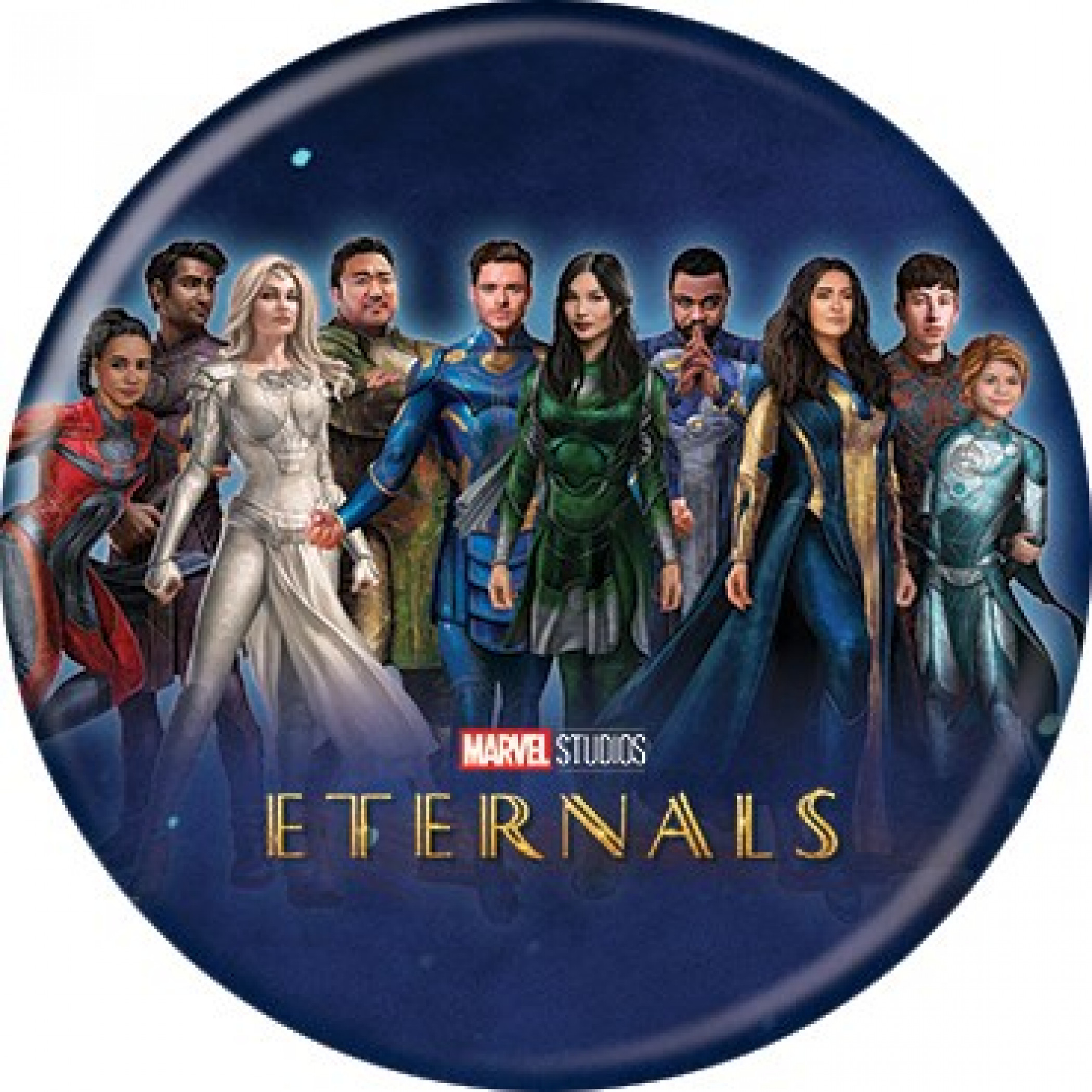 Marvel Comics Eternals Movie Poster Button, Multi-Color
