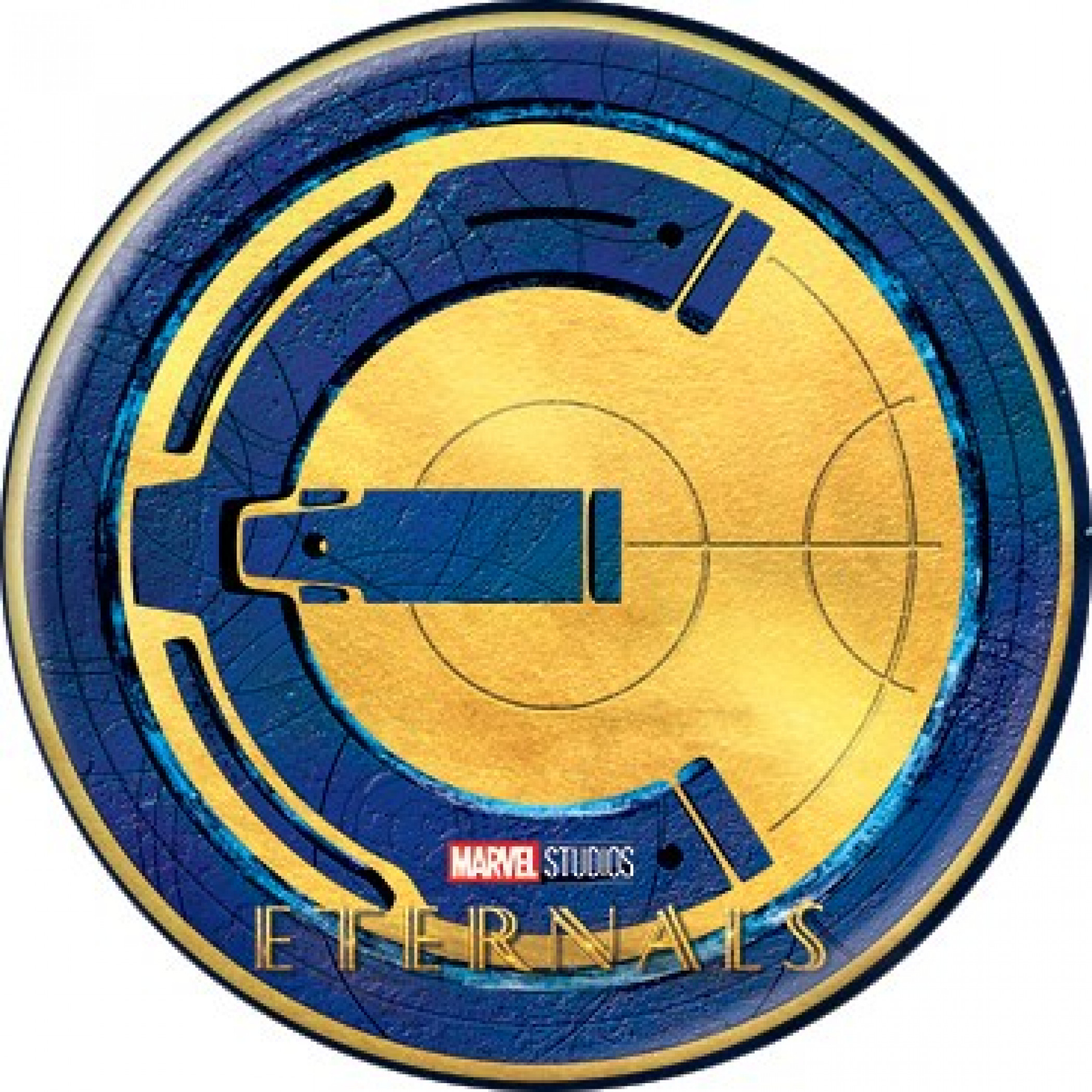 Marvel Comics Eternals E Symbol Button, Multi-Color