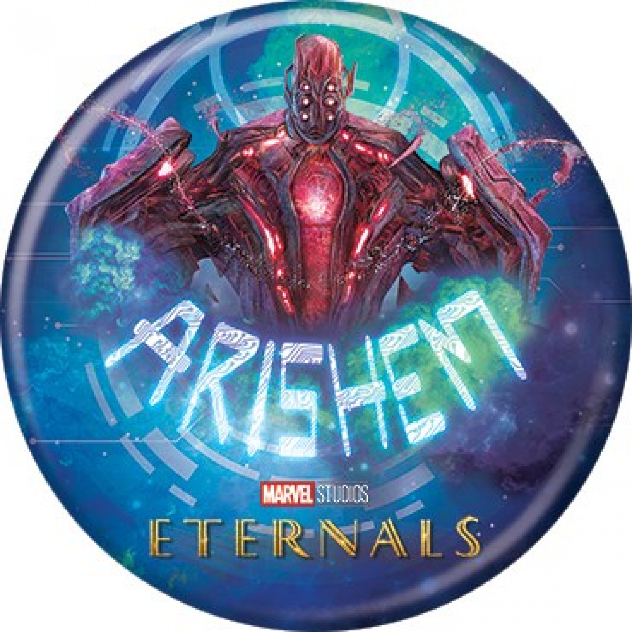 Marvel Comics Eternals Arishem Button, Multi-Color